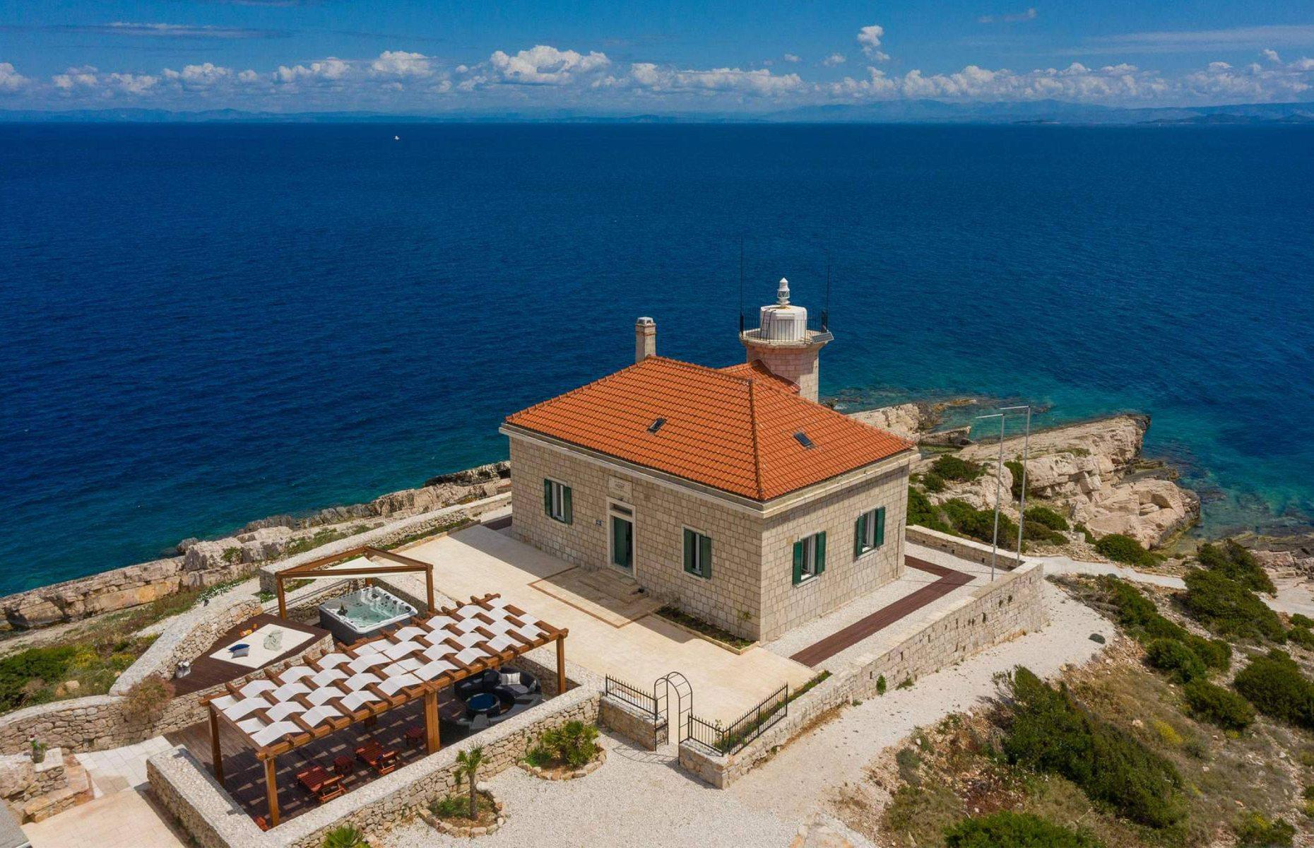 Villa Lighthouse, Vis, Croatia