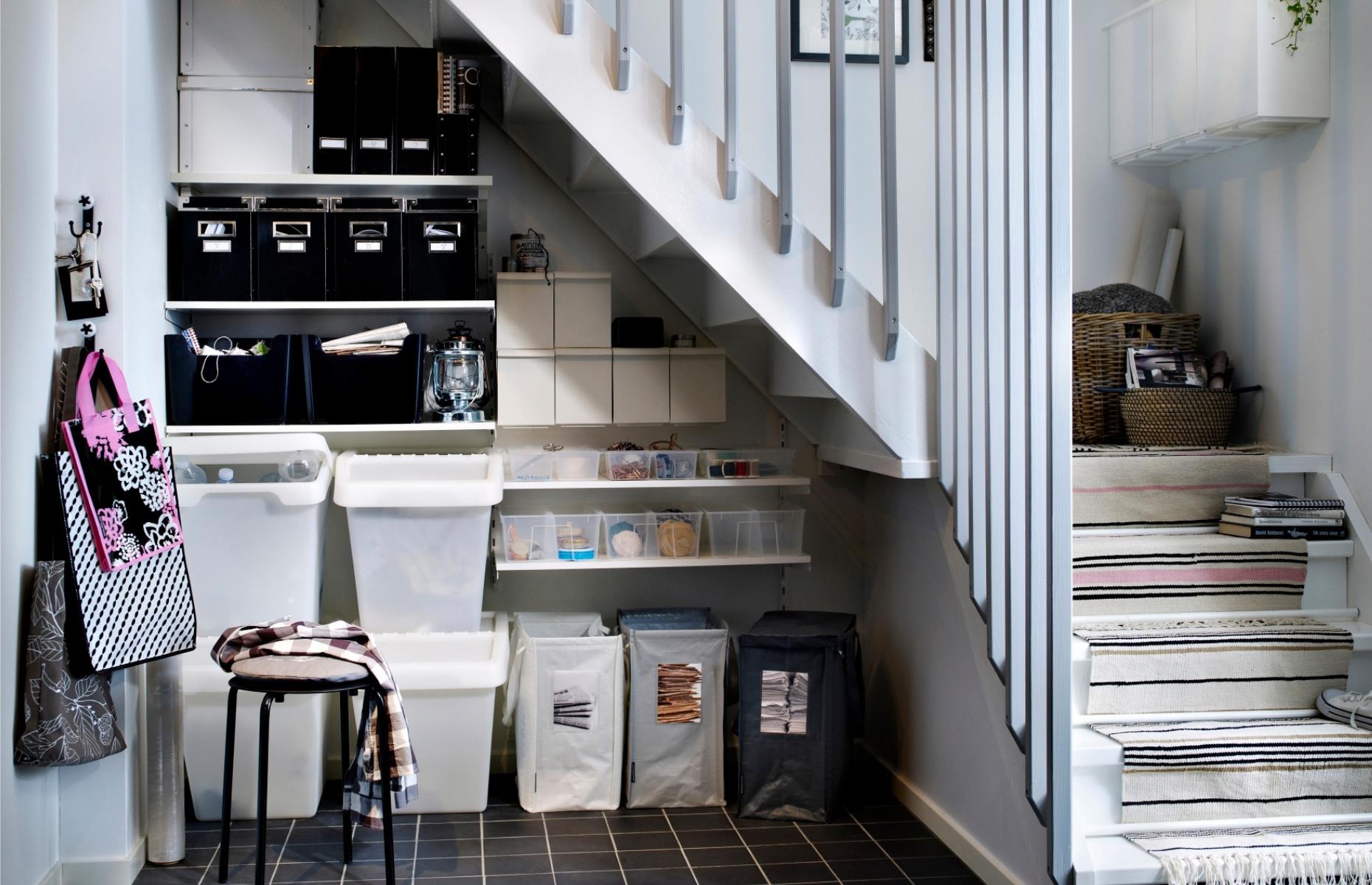 Design an under-stairs storage system