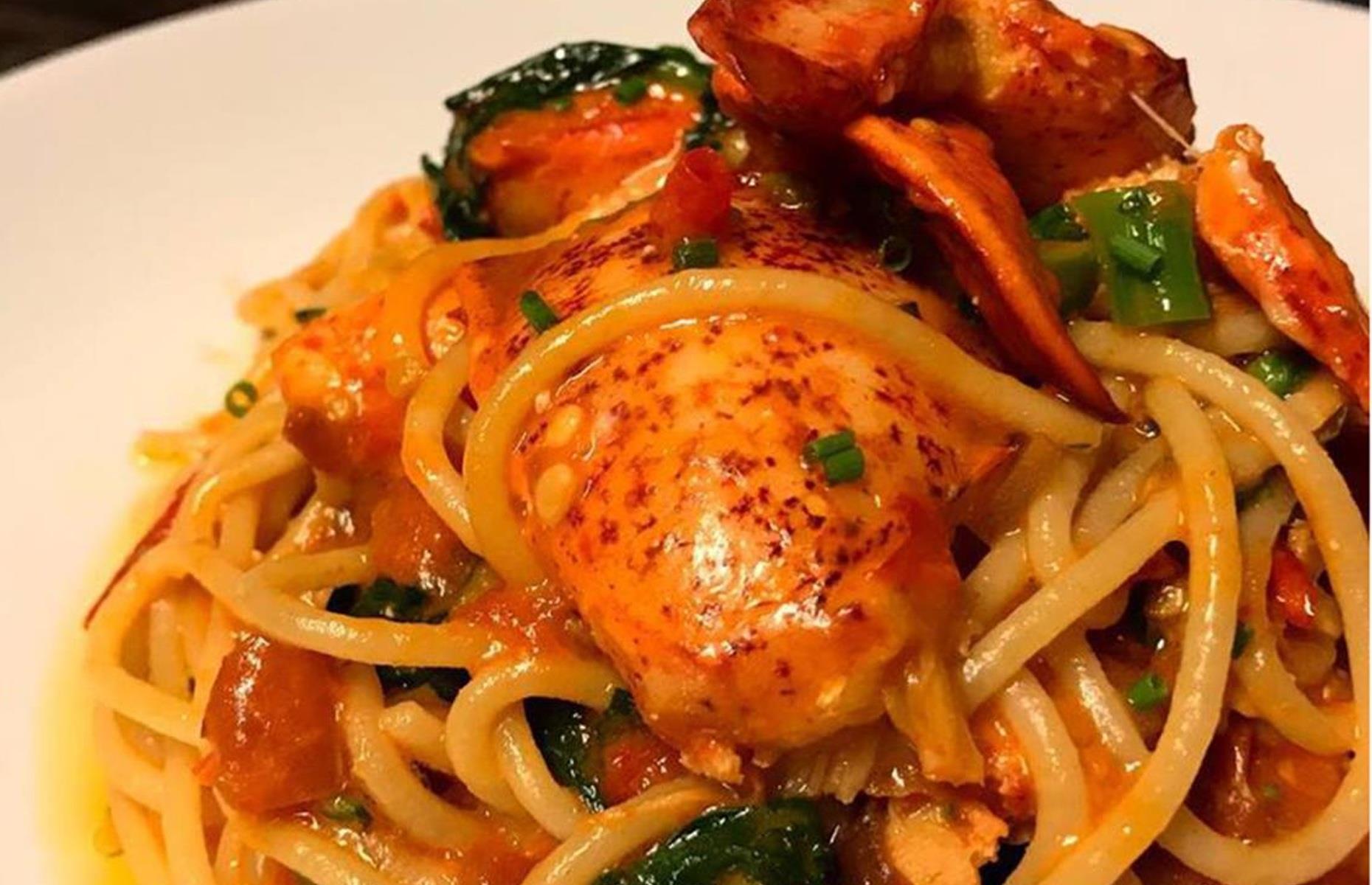 Vermont: lobster fra diavolo, Trattoria Delia, Burlington