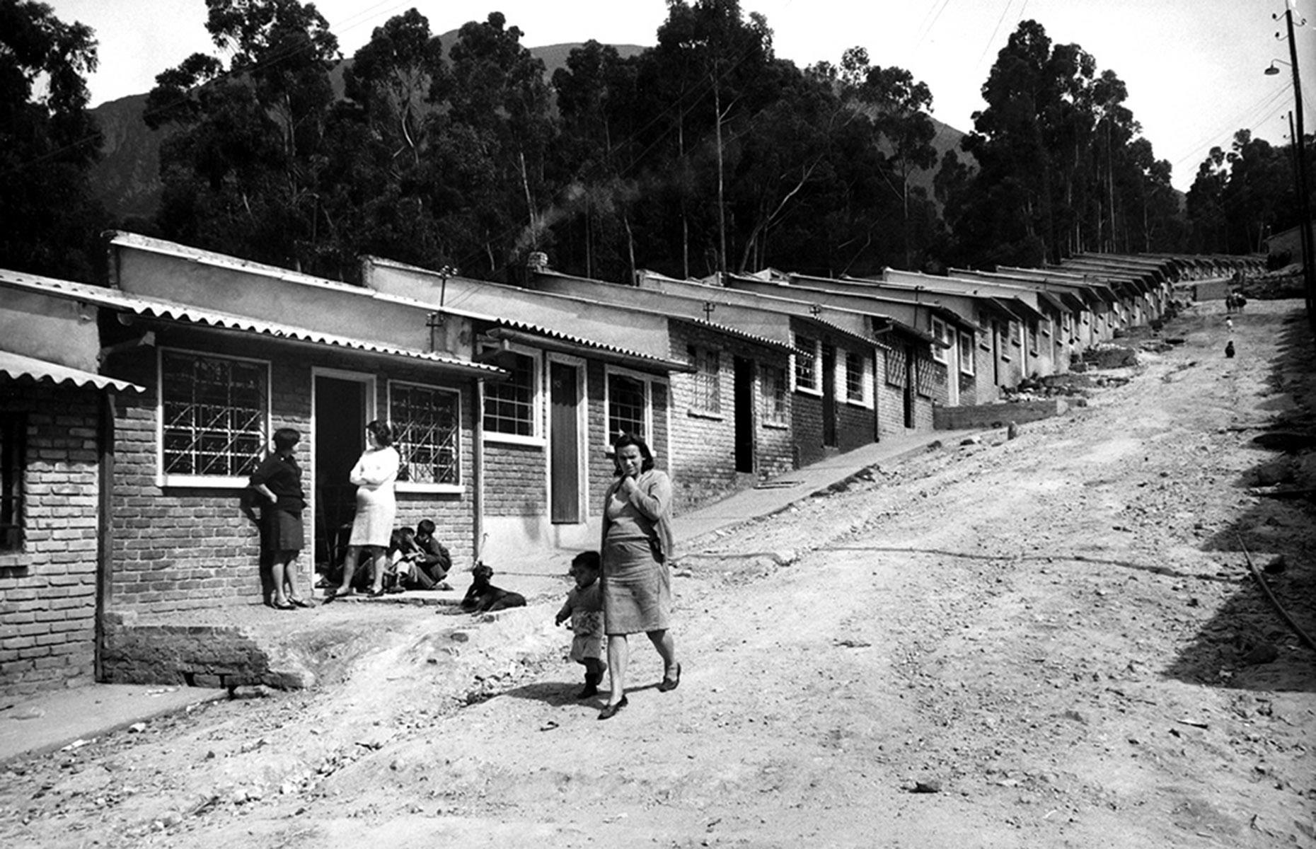 Walking through a Colombian housing project