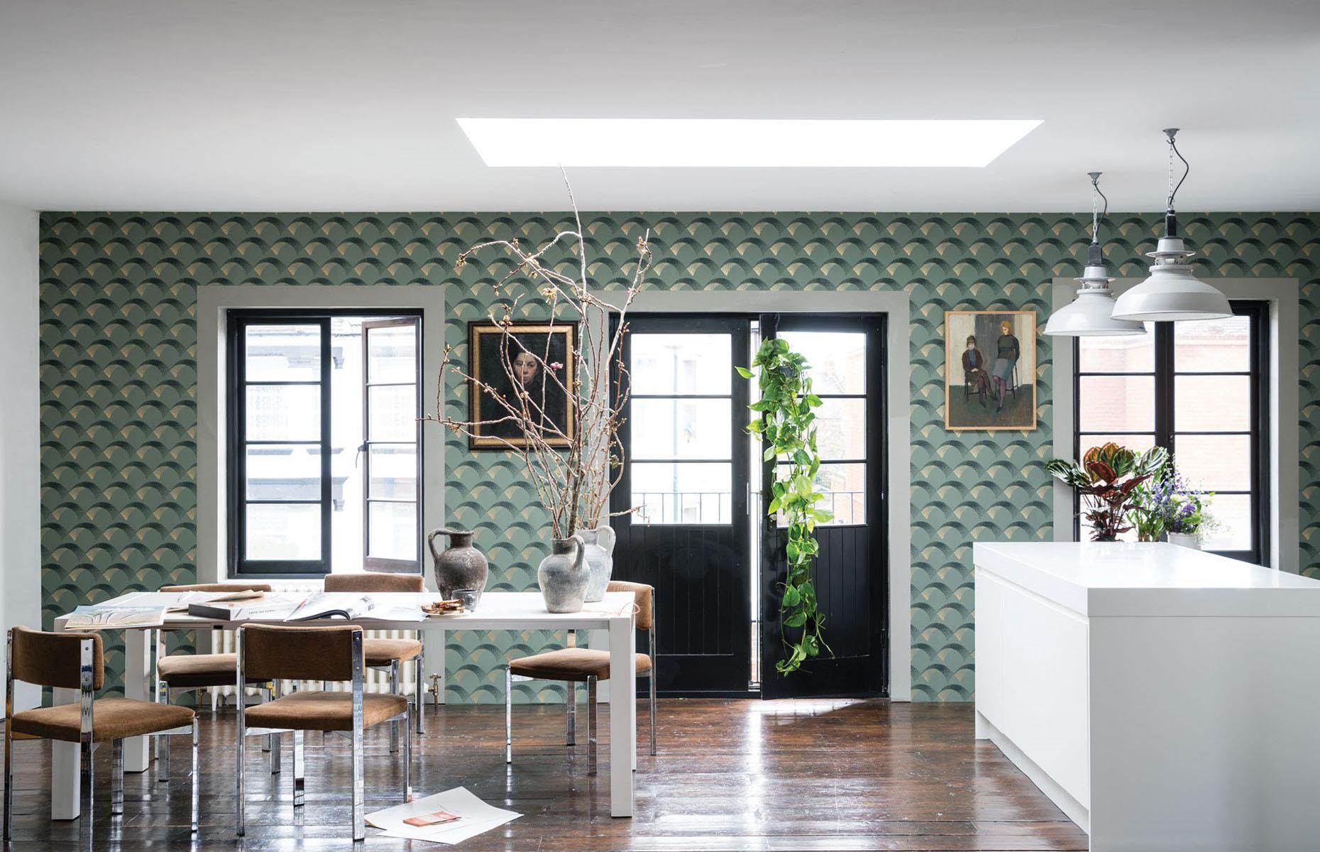 Create cohesion with wallpaper
