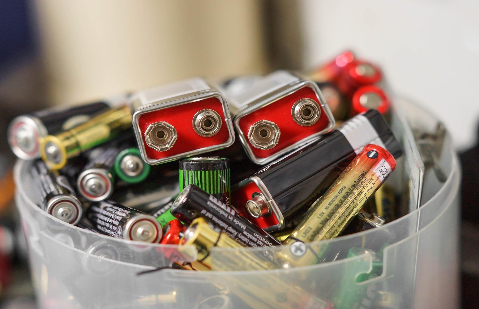 What you can take to the tip: batteries