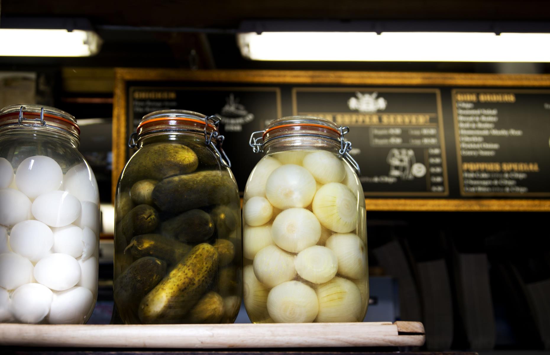 8. Pickled eggs