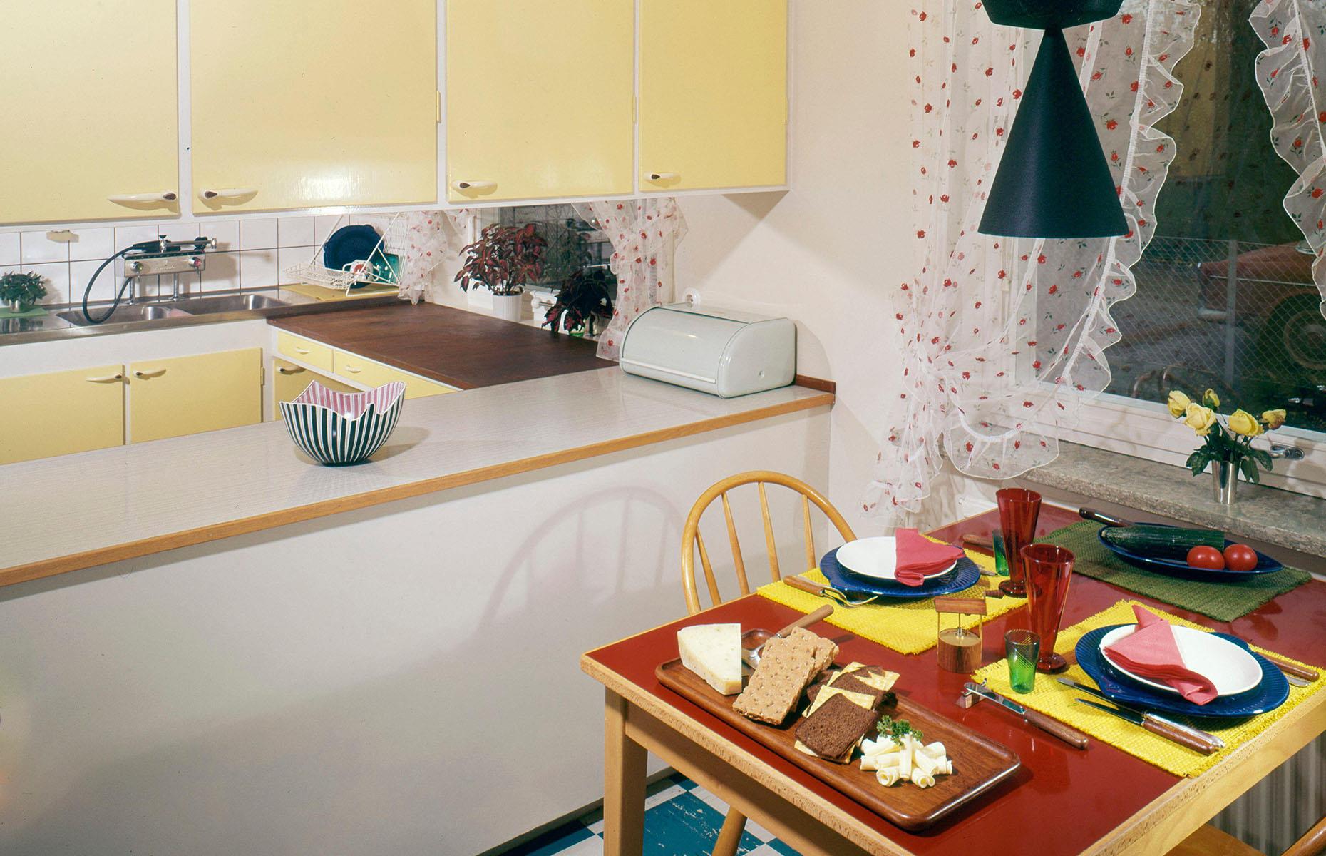 Colourful kitchens