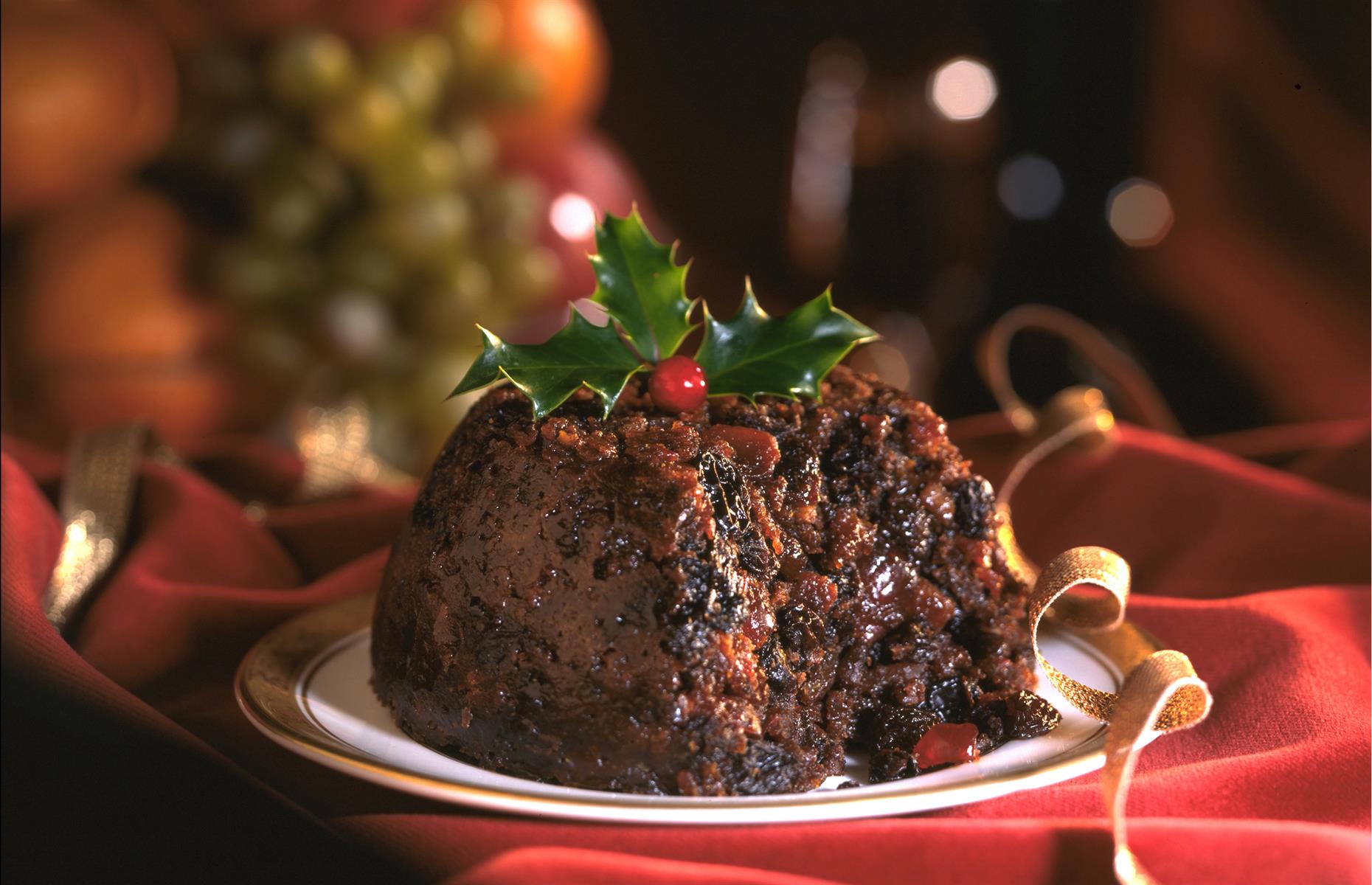 A slice of Christmas pud