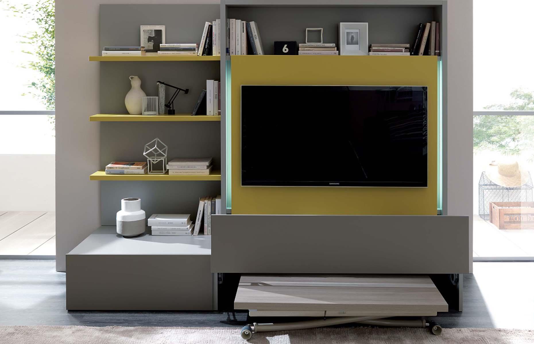 Before: a sleek TV unit