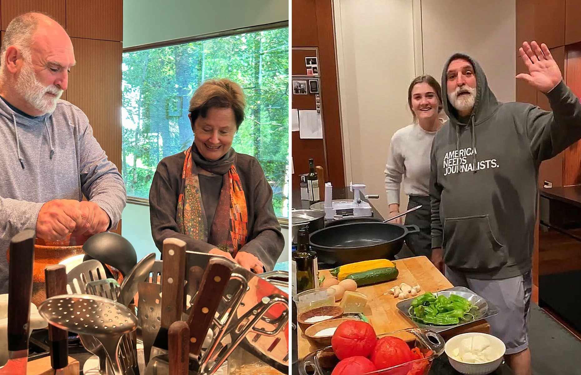 José Andrés's contemporary home: a kitchen with a view