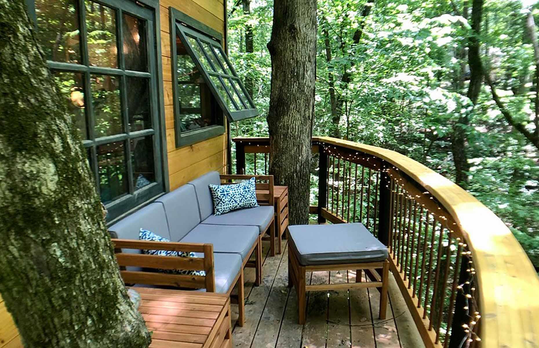 Treehouse Core This dad built a treehouse for his family in the pandemic | lovemoney.com