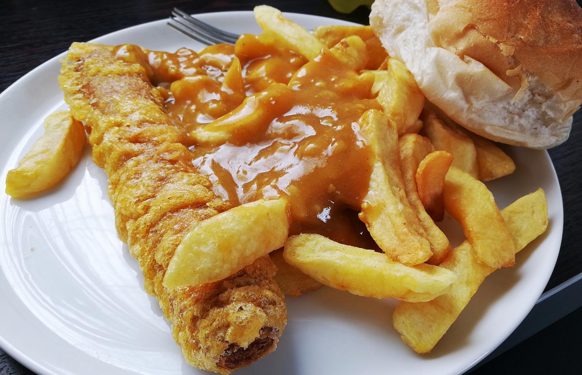 16. Battered sausage