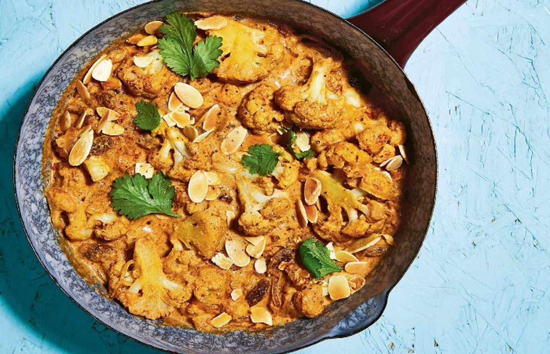 22. Cauliflower korma 