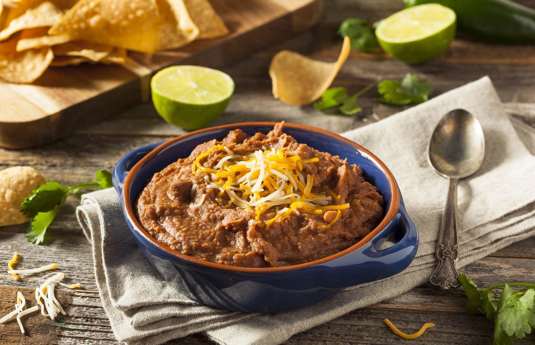8. Lard in refried beans