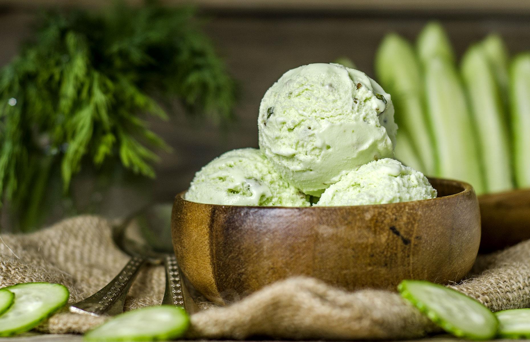 15. Cucumber ice cream