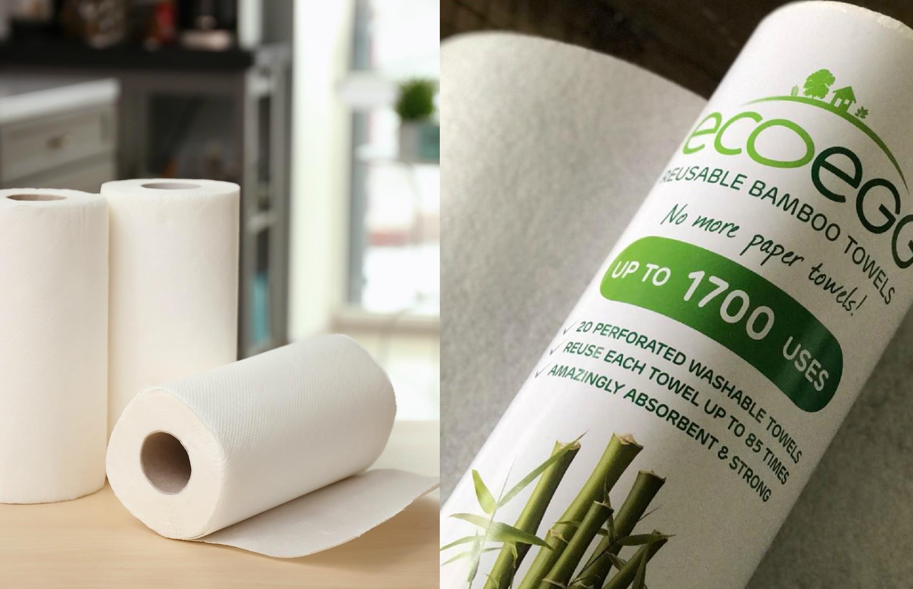 Swap kitchen roll for reusable bamboo towels