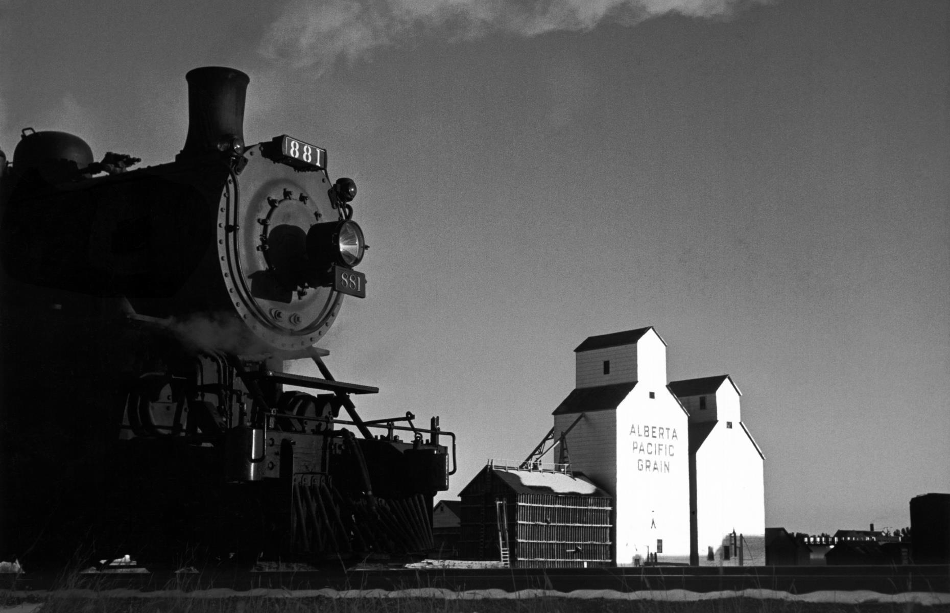 Then: Wooden grain elevators, various locations, prairie provinces