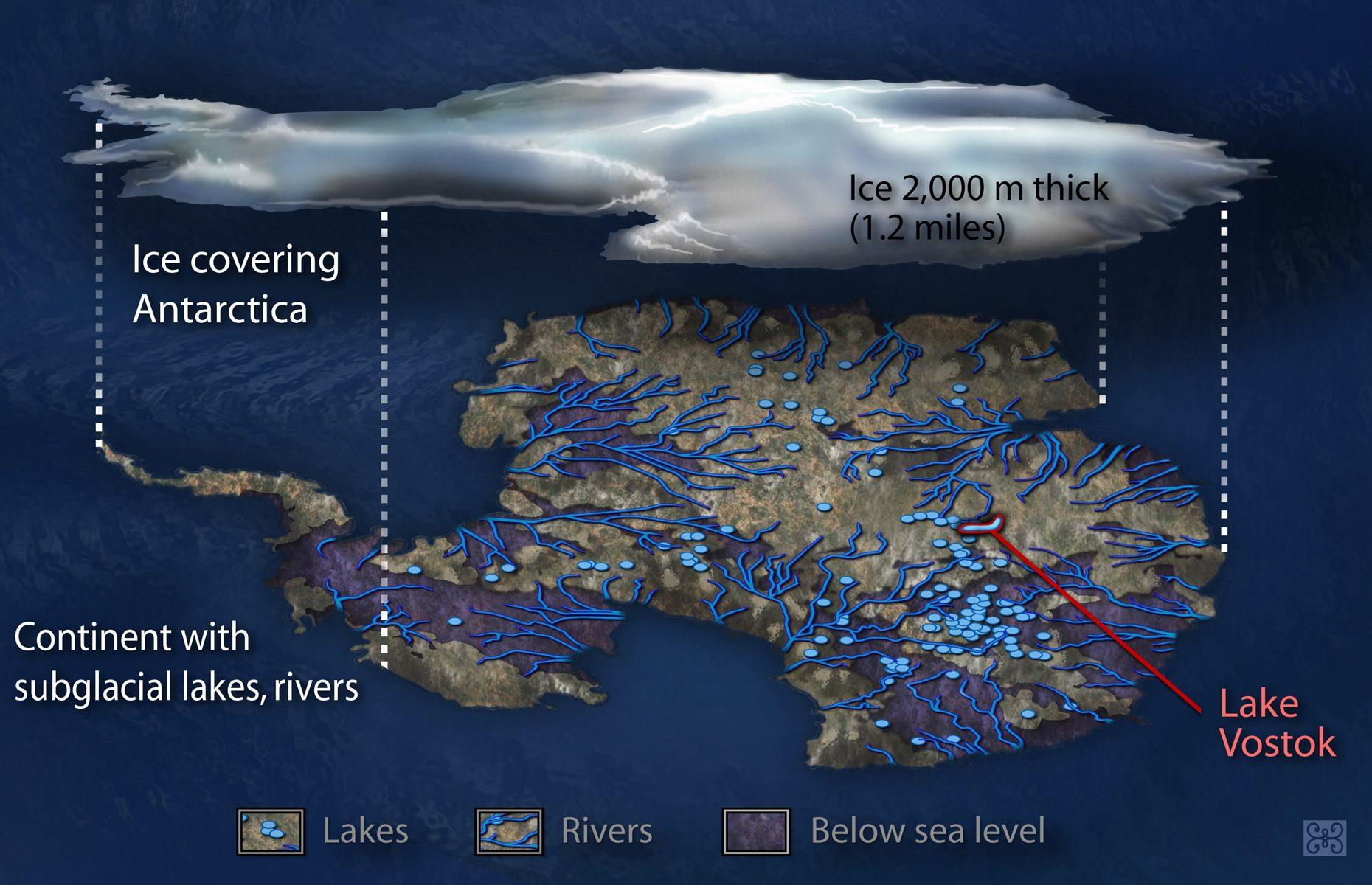 ...and a giant lake buried beneath East Antarctica