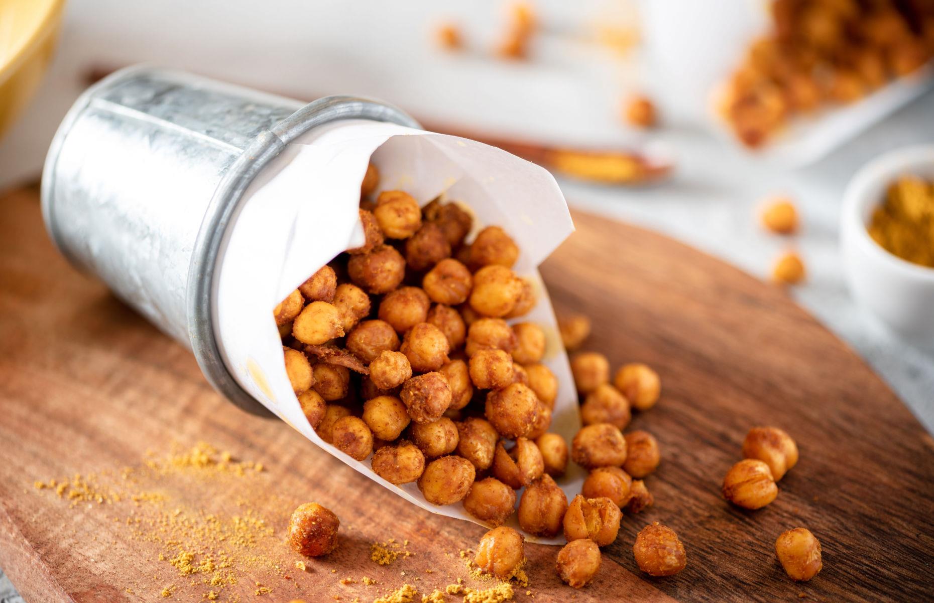 Try homemade roasted chickpeas rather than nuts 