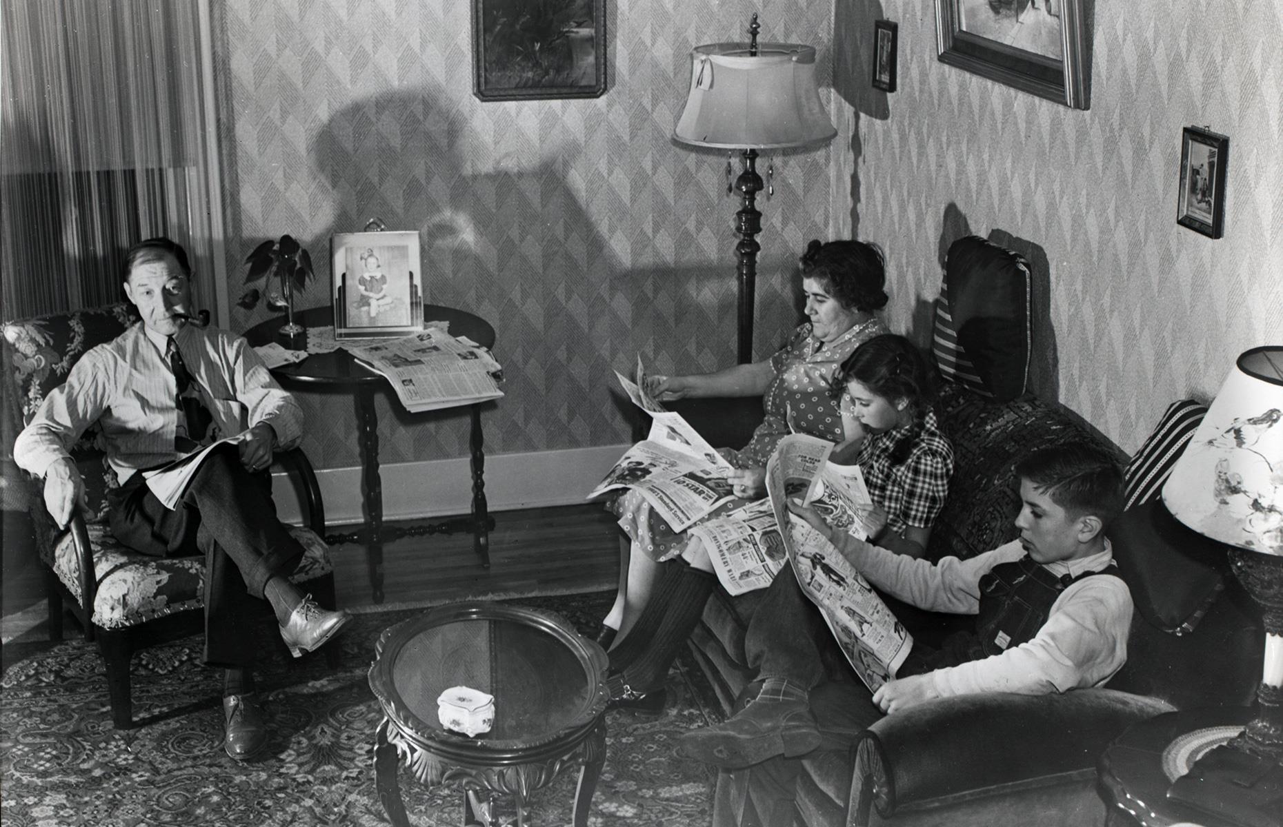 An ordinary 1930s living room