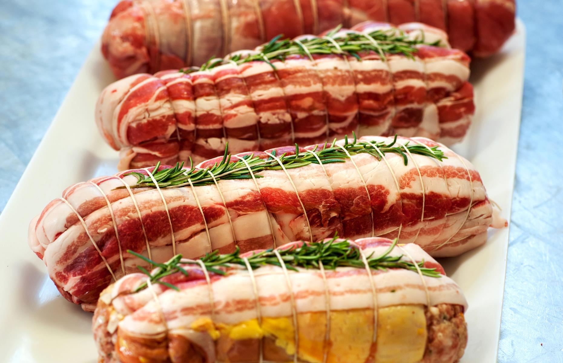 8. Roast and stuff cows’ udders