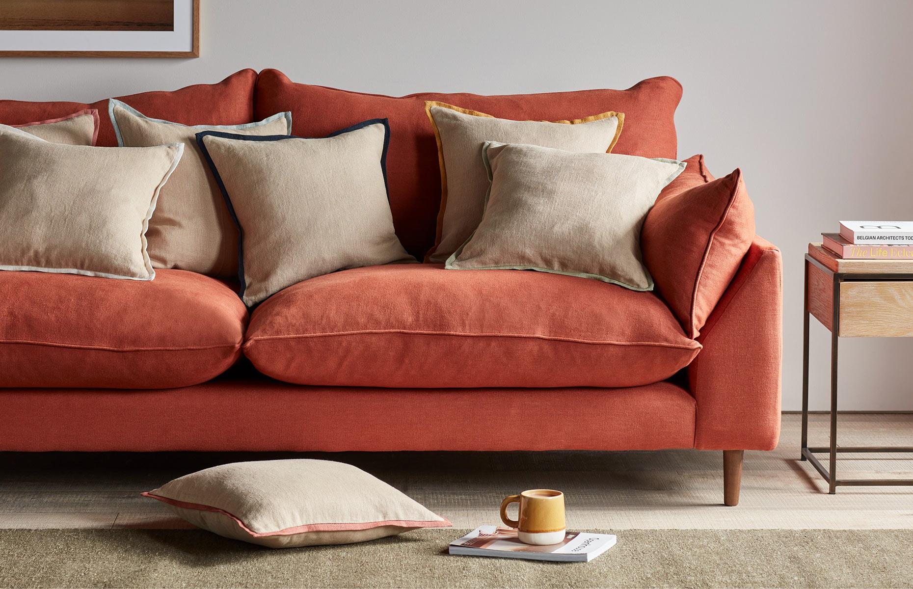 A super-comfy sofa