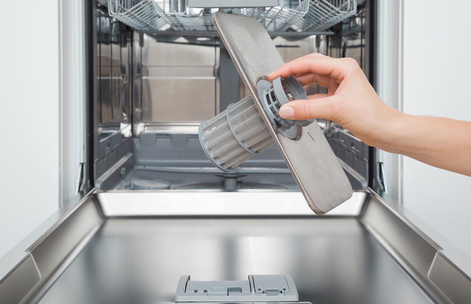Clean the dishwasher
