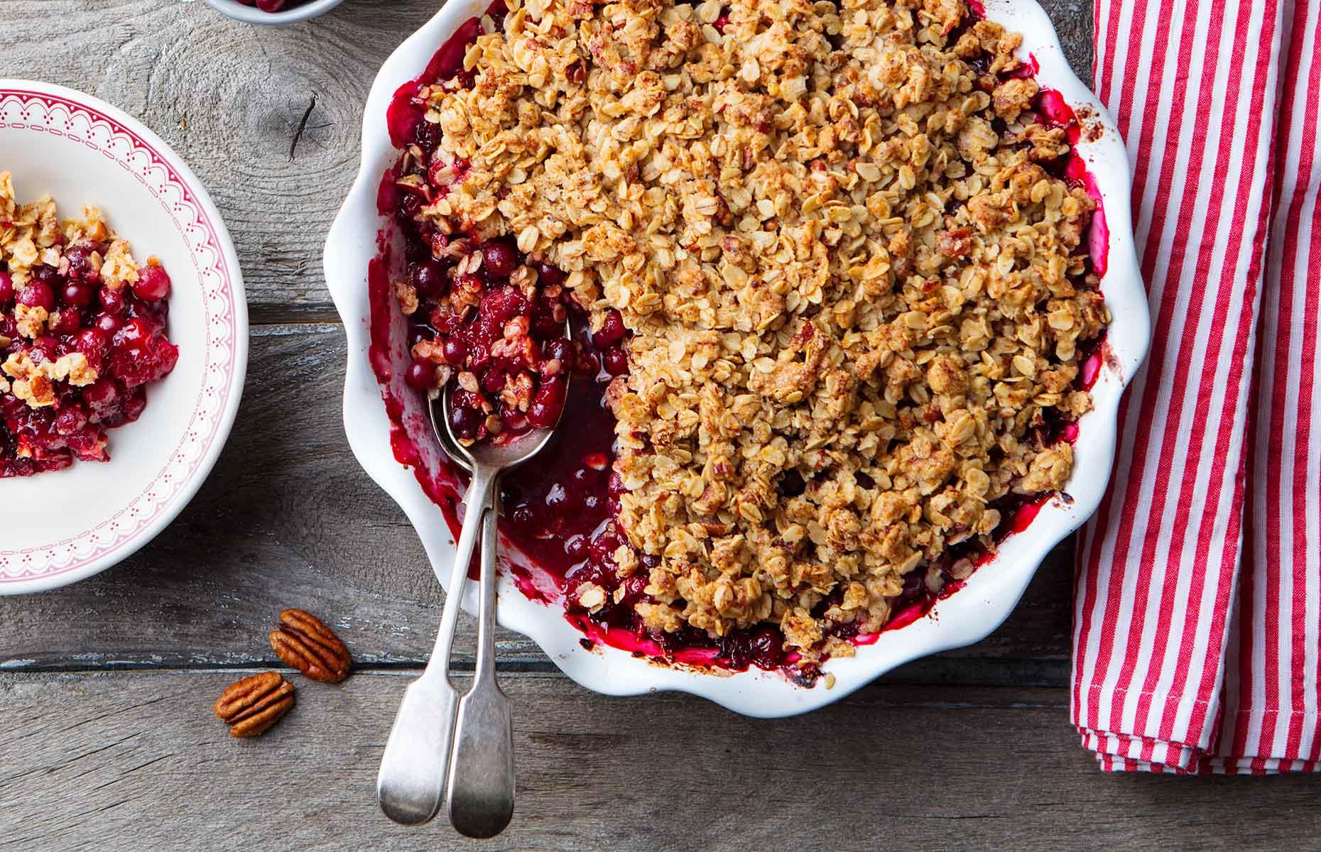 38. Mixed berry crumble