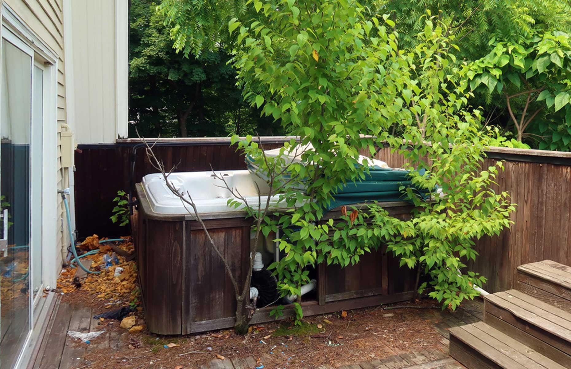 Neglected hot tubs
