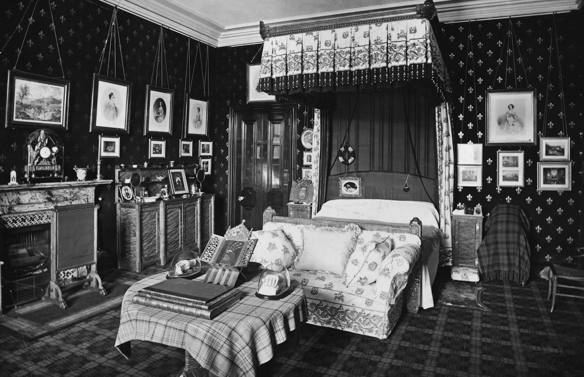 Balmoral von innen: das Schlafzimmer von Königin Victoria