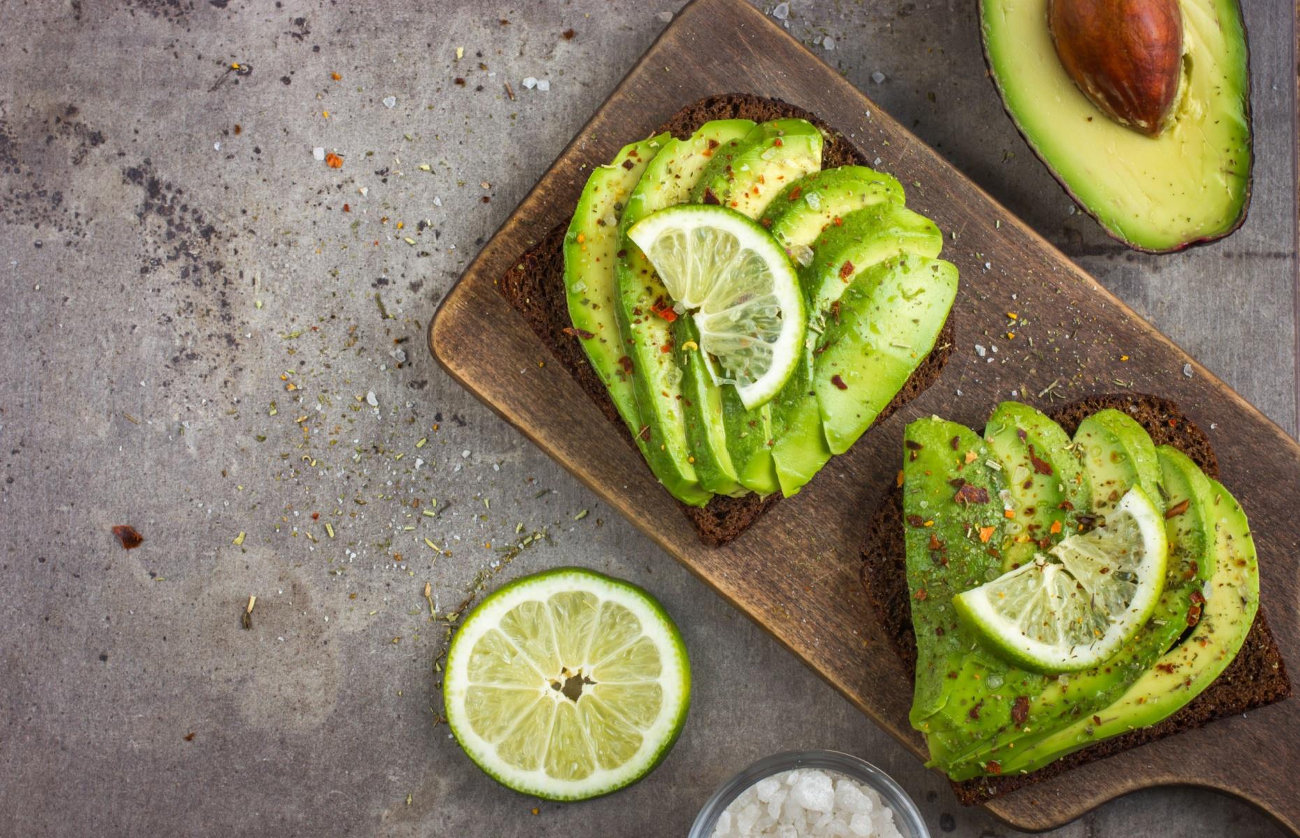 Lime and avocado