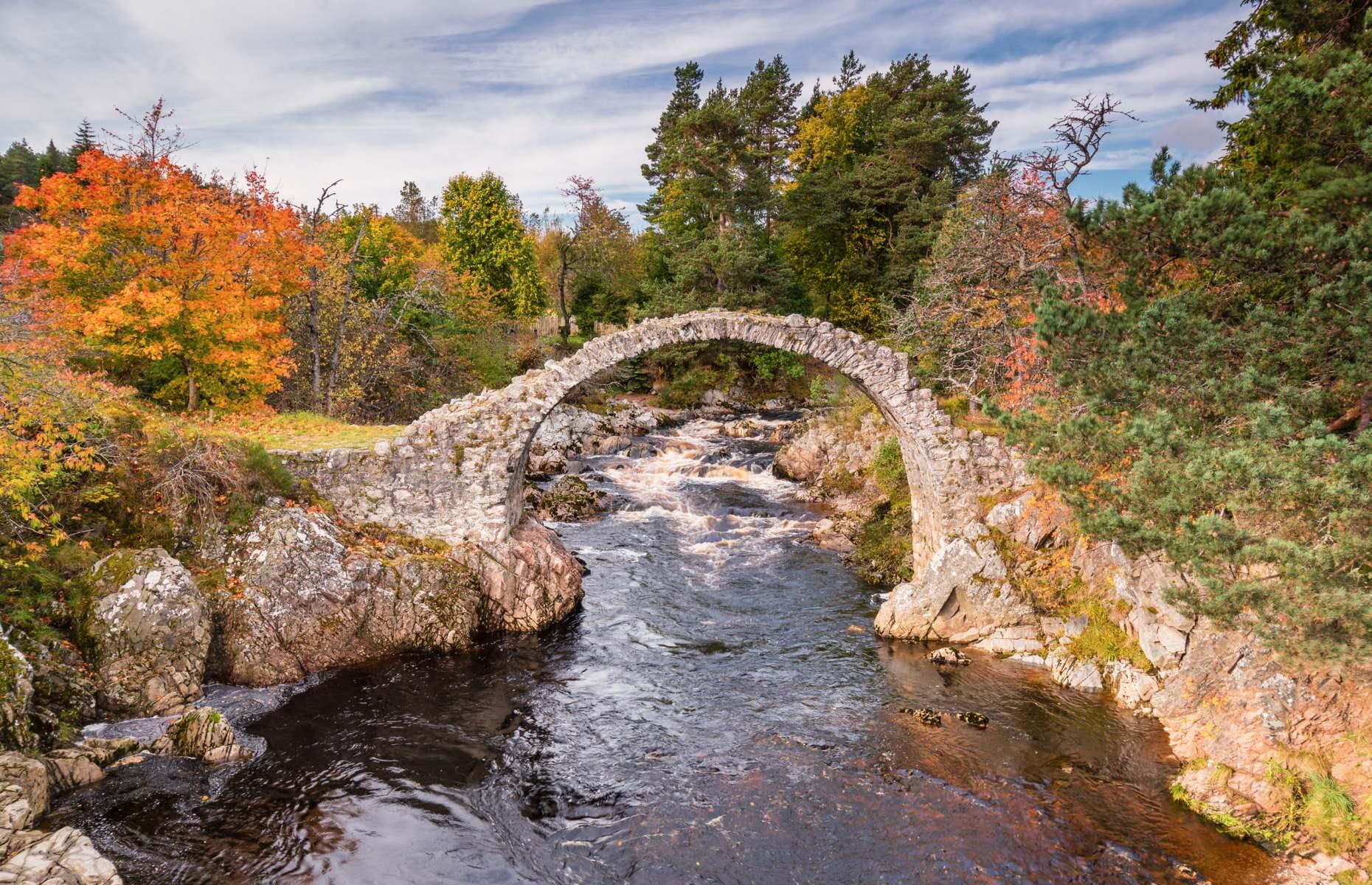 Carrbridge Packhorse Bridge, Cairngorms, Scotland