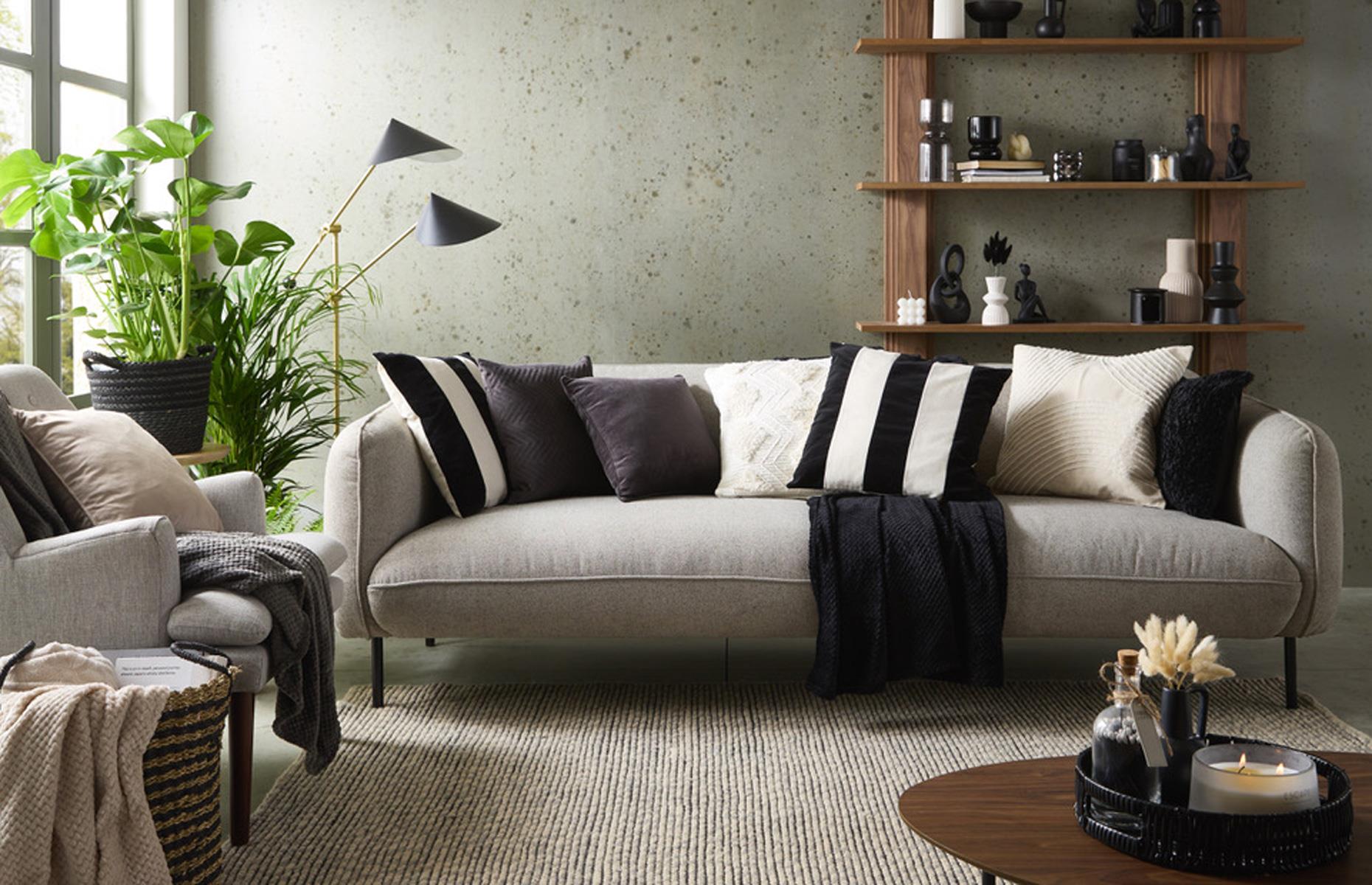 Accent with black 