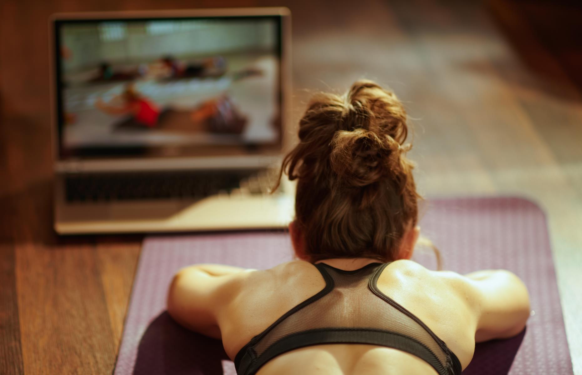 Joining online exercise classes