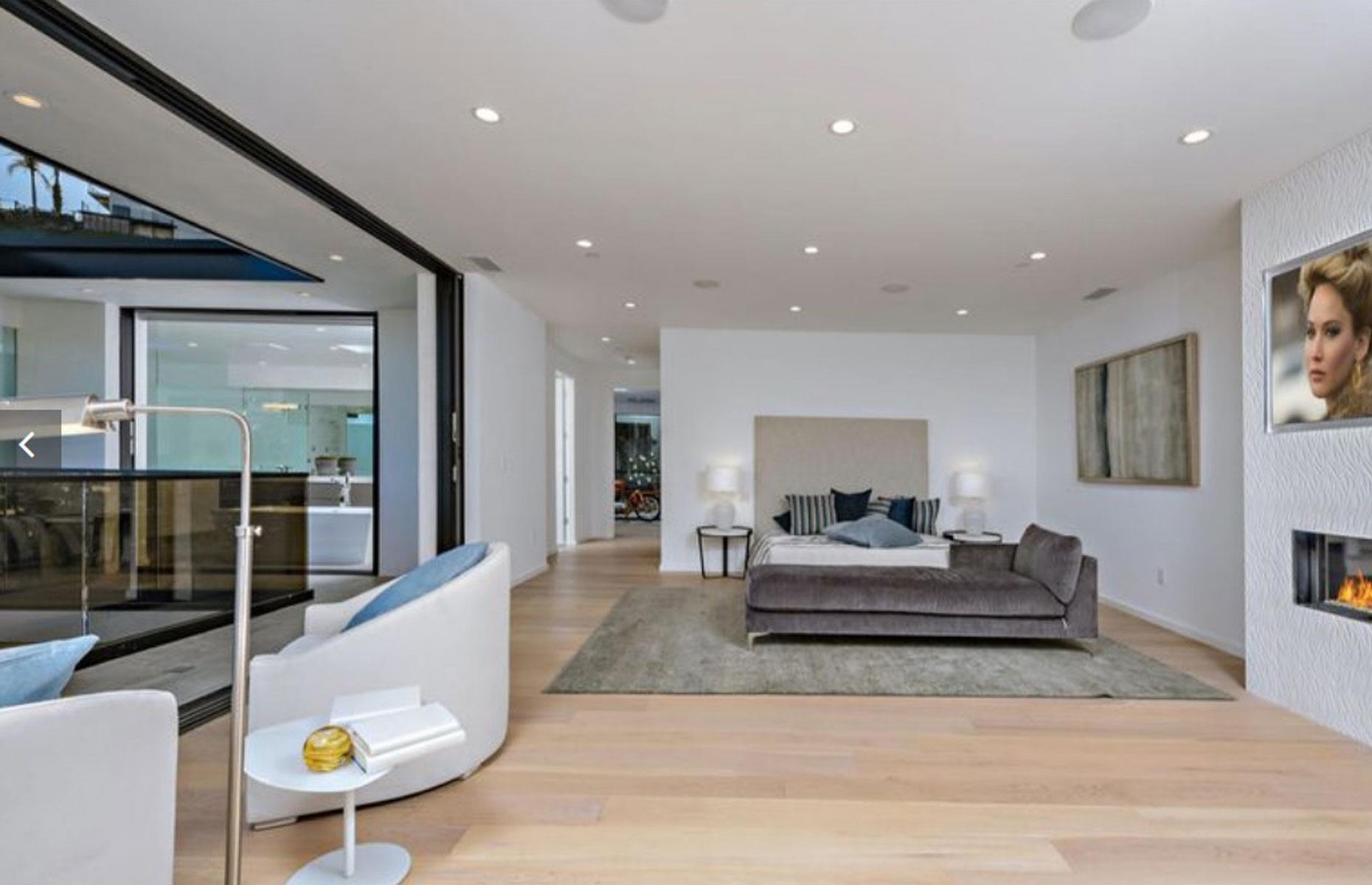 Adam Lambert's contemporary crib, California, USA