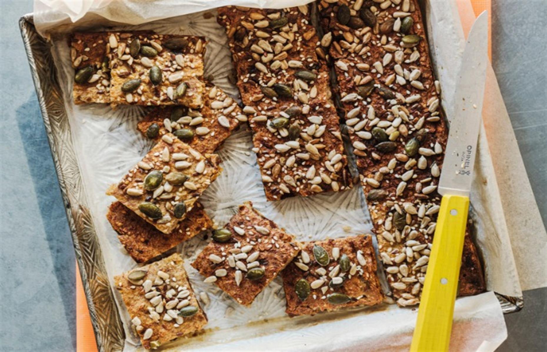 Baked banana bars