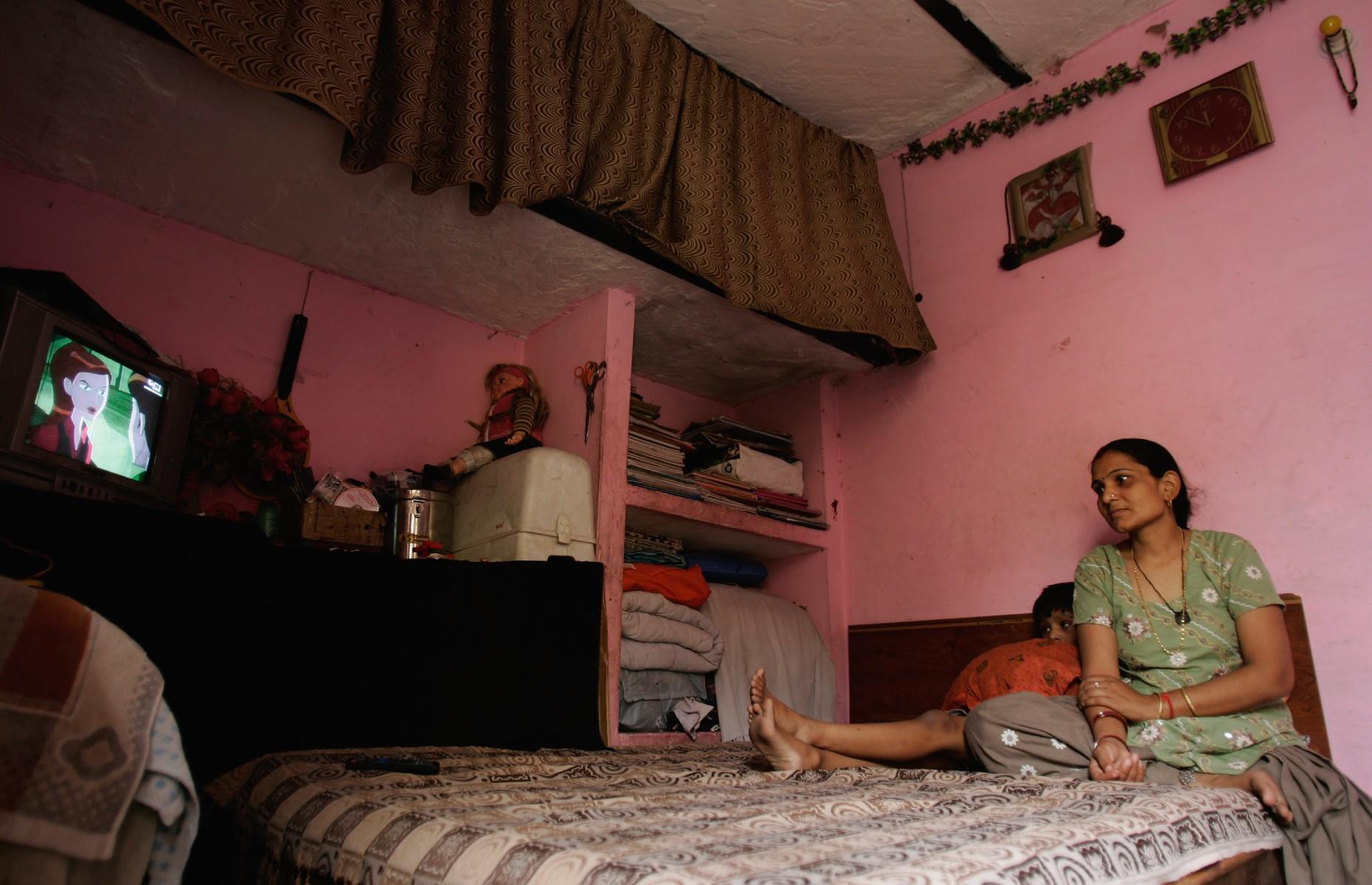 Delhi, India: cramped family homes