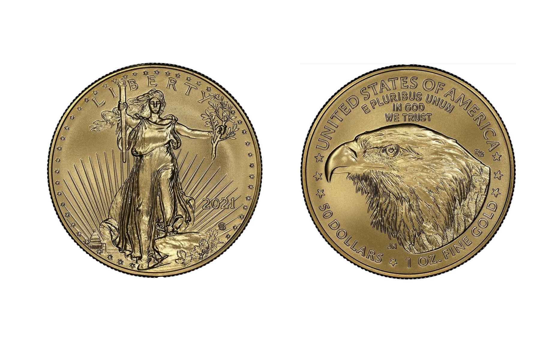 2021 Liberty American Gold Eagle coin: $100,000