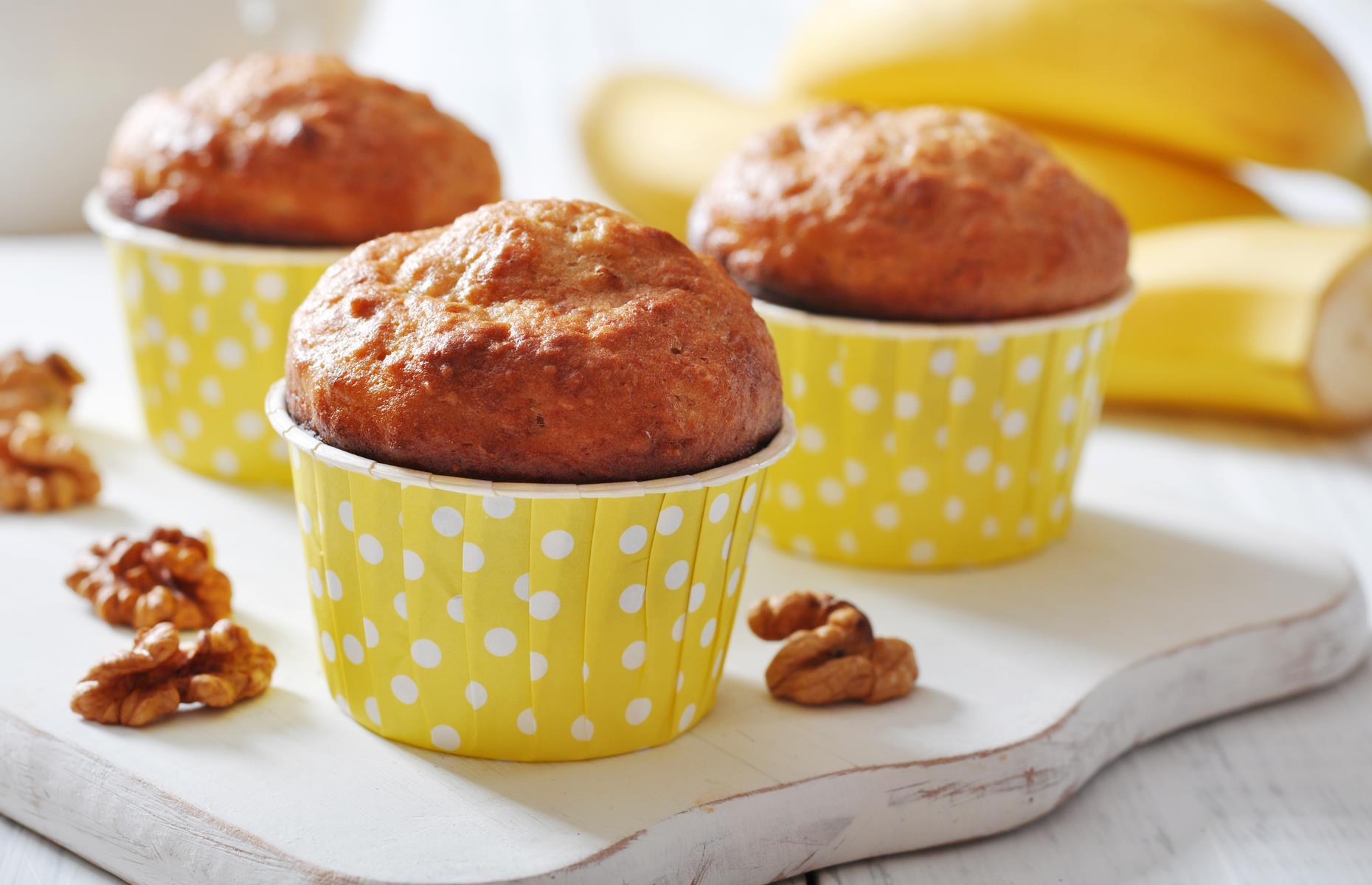 32. Swap butter for mashed banana in muffins 