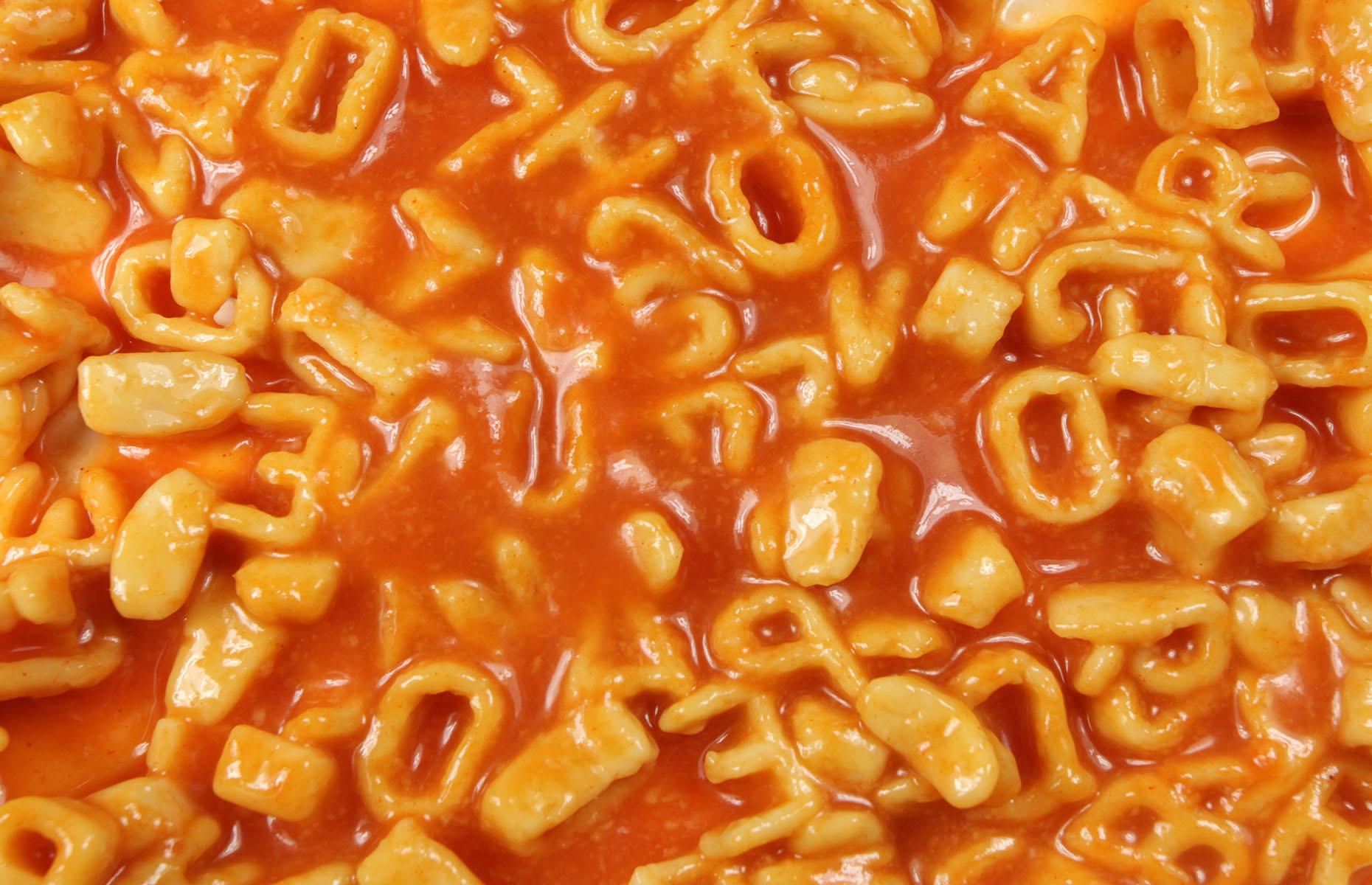 14. Alphabetti Spaghetti