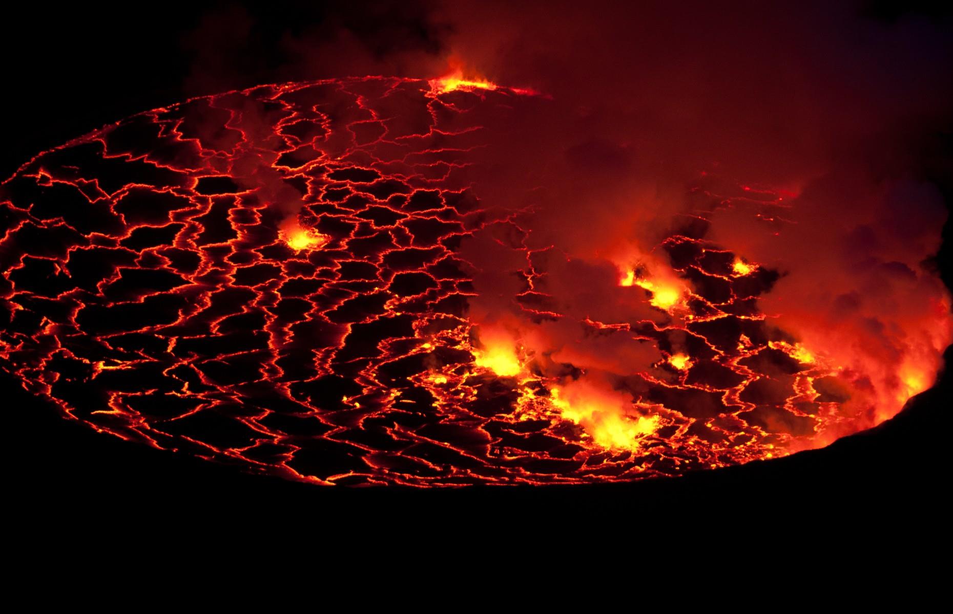 Mount Nyiragongo, Virunga National Park, the Democratic Republic of the Congo 