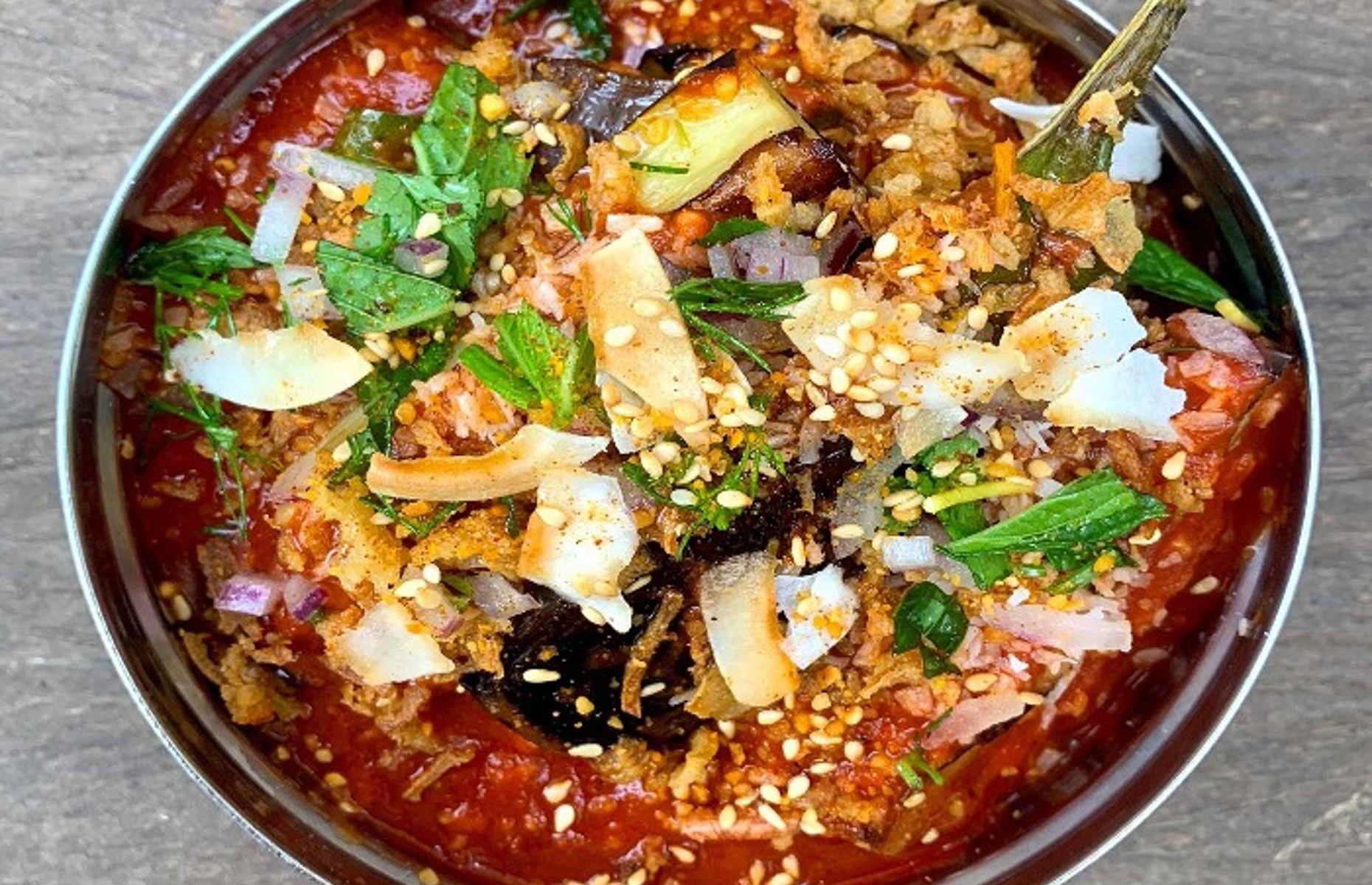 51. Aubergine curry