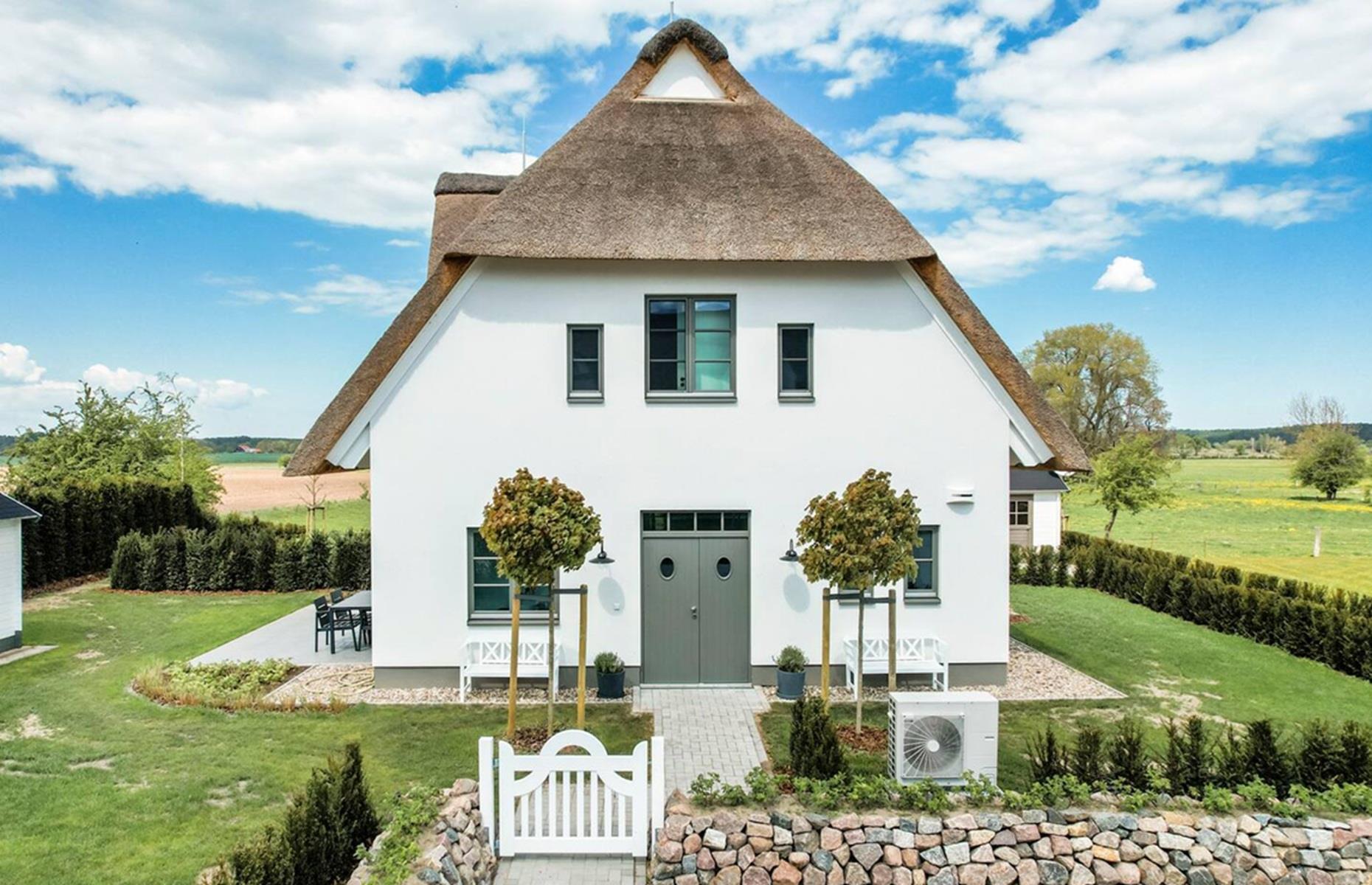 Frisian-style thatched house, Mecklenburg-Vorpommern, Germany
