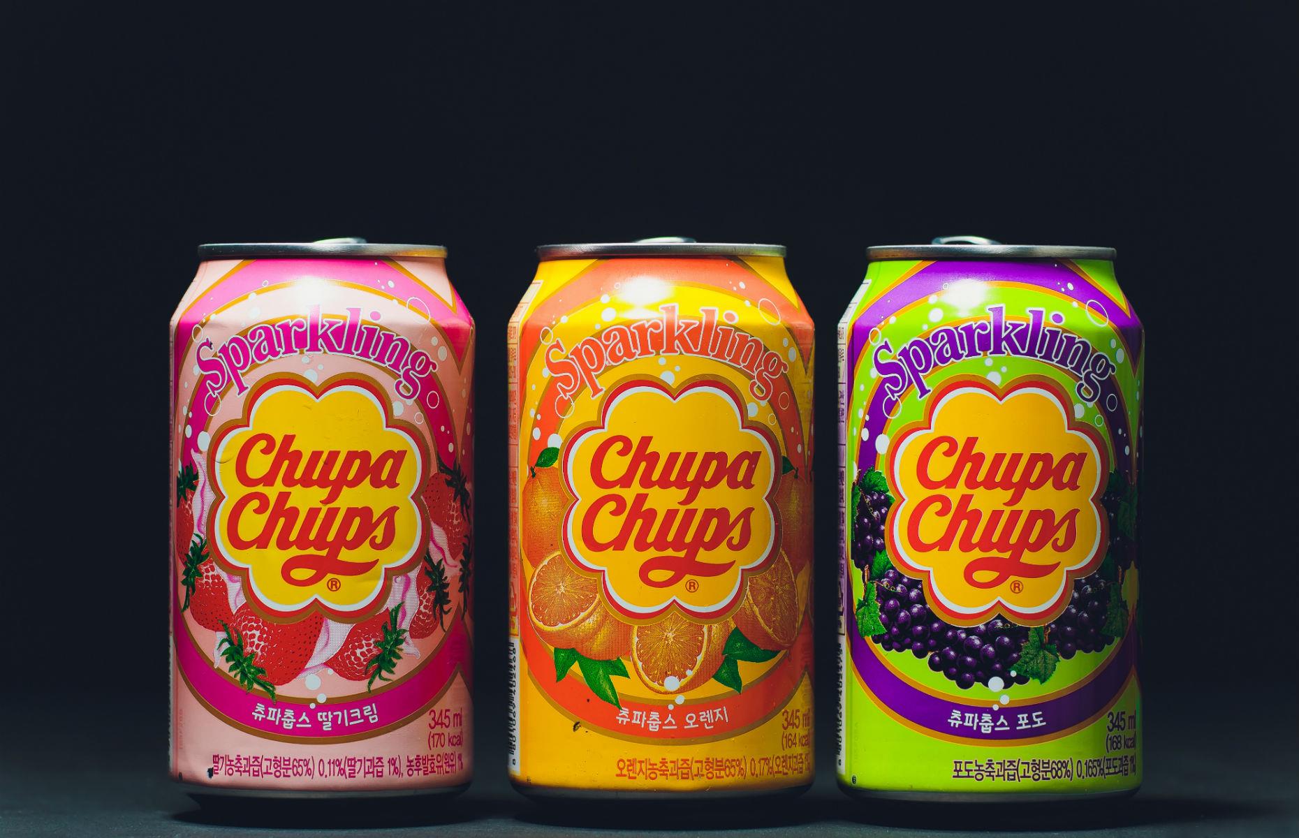 23. Chupa Chups fizzy drinks