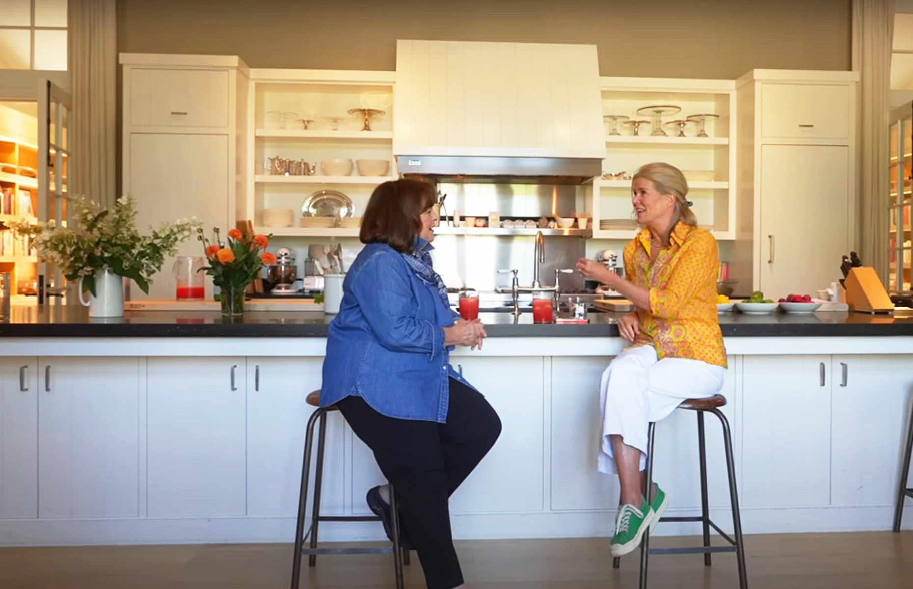 Ina Garten's Hamptons estate: open, airy kitchen