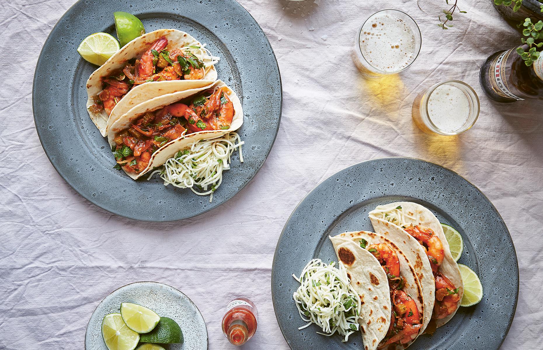 Prawn tacos