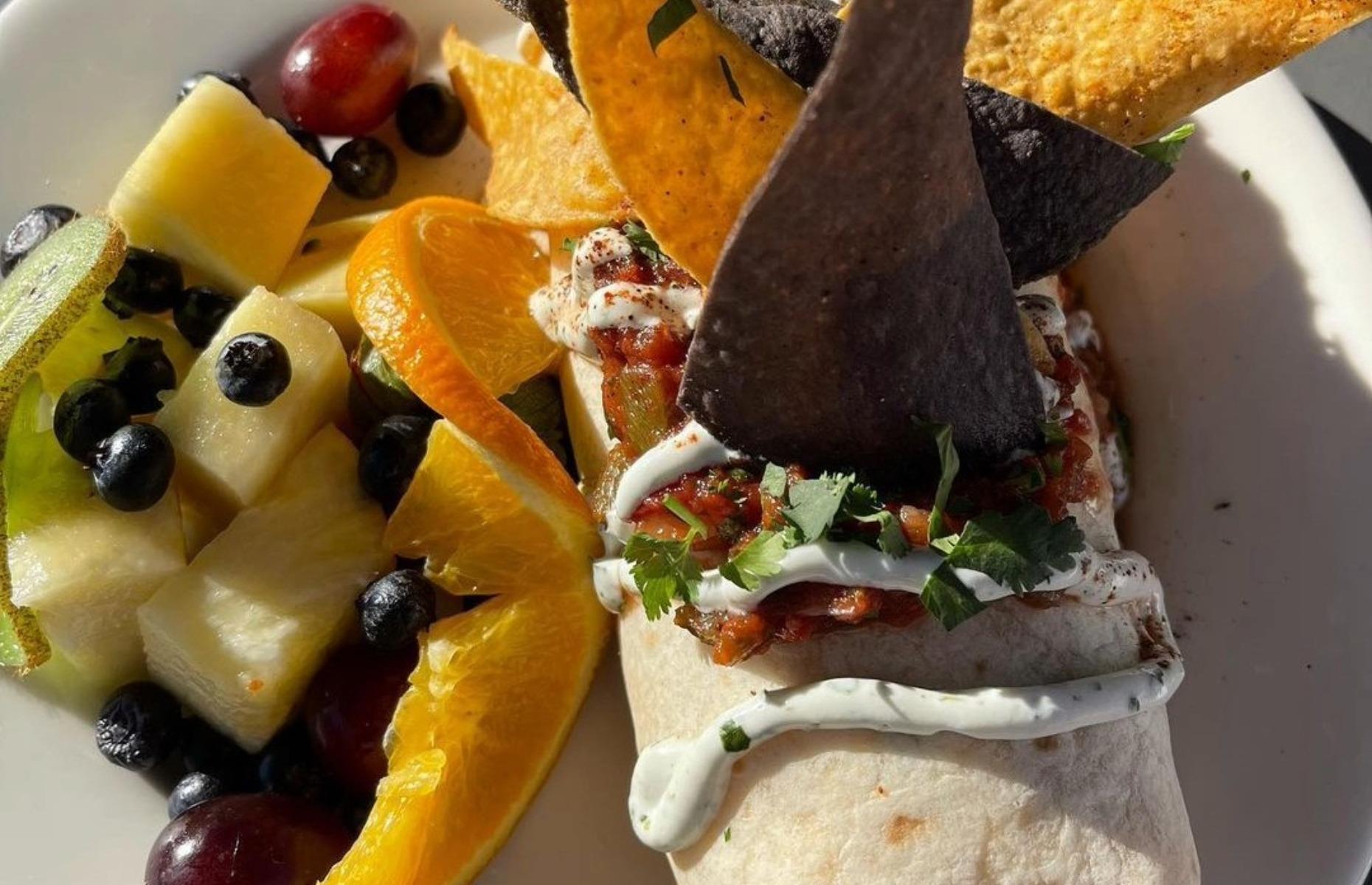 North Carolina: breakfast burrito, Sunny Point Café, Asheville
