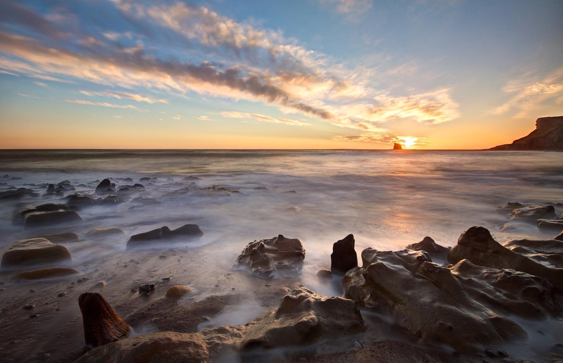 Saltwick Bay, Yorkshire, England