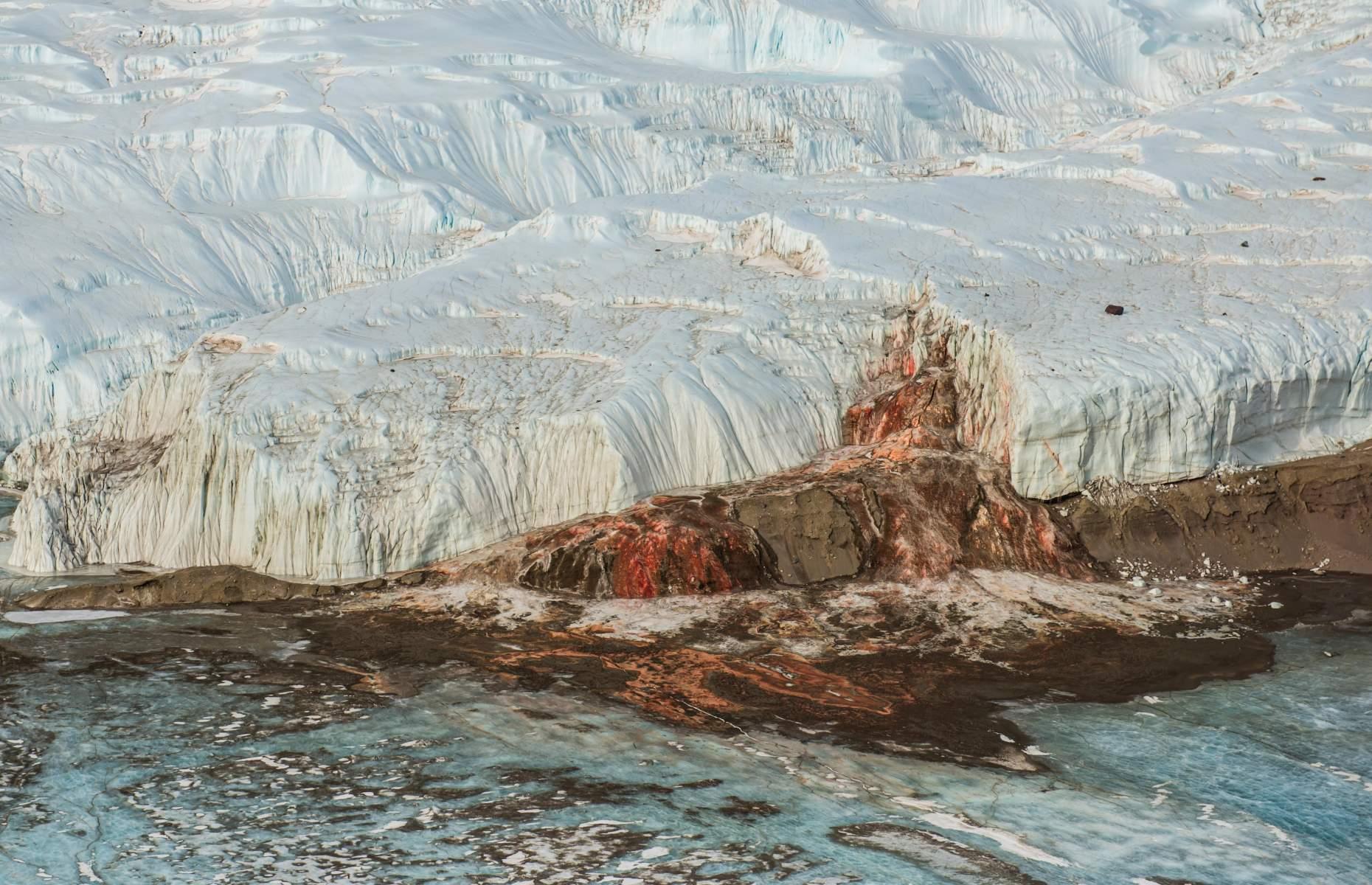 There's a waterfall that runs with… blood?