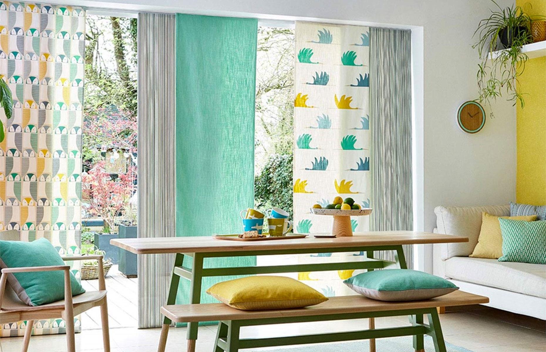Window Dressing Ideas For Every Style And Budget Loveproperty Com Bright Coloured Panel Curtains Scion Window Dressing Ideas