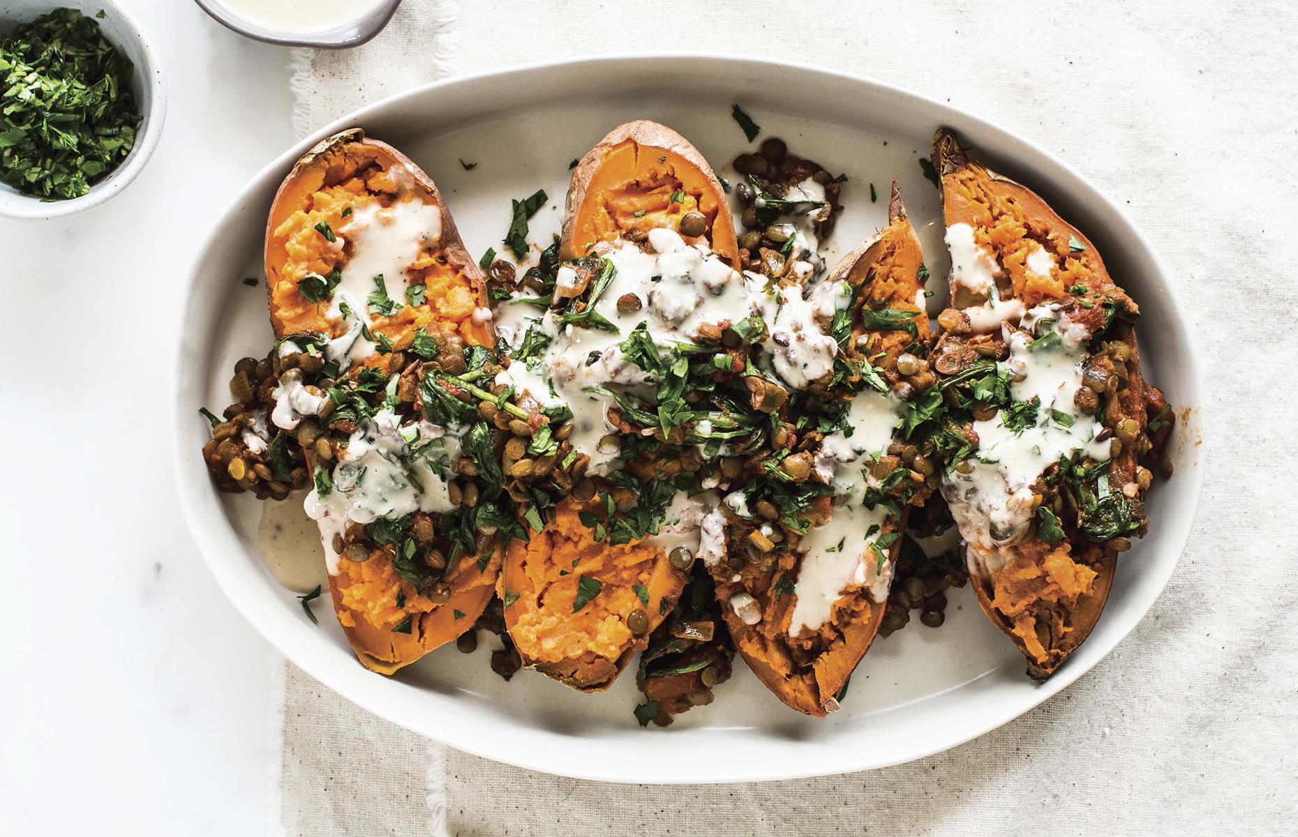 Moroccan sweet potatoes