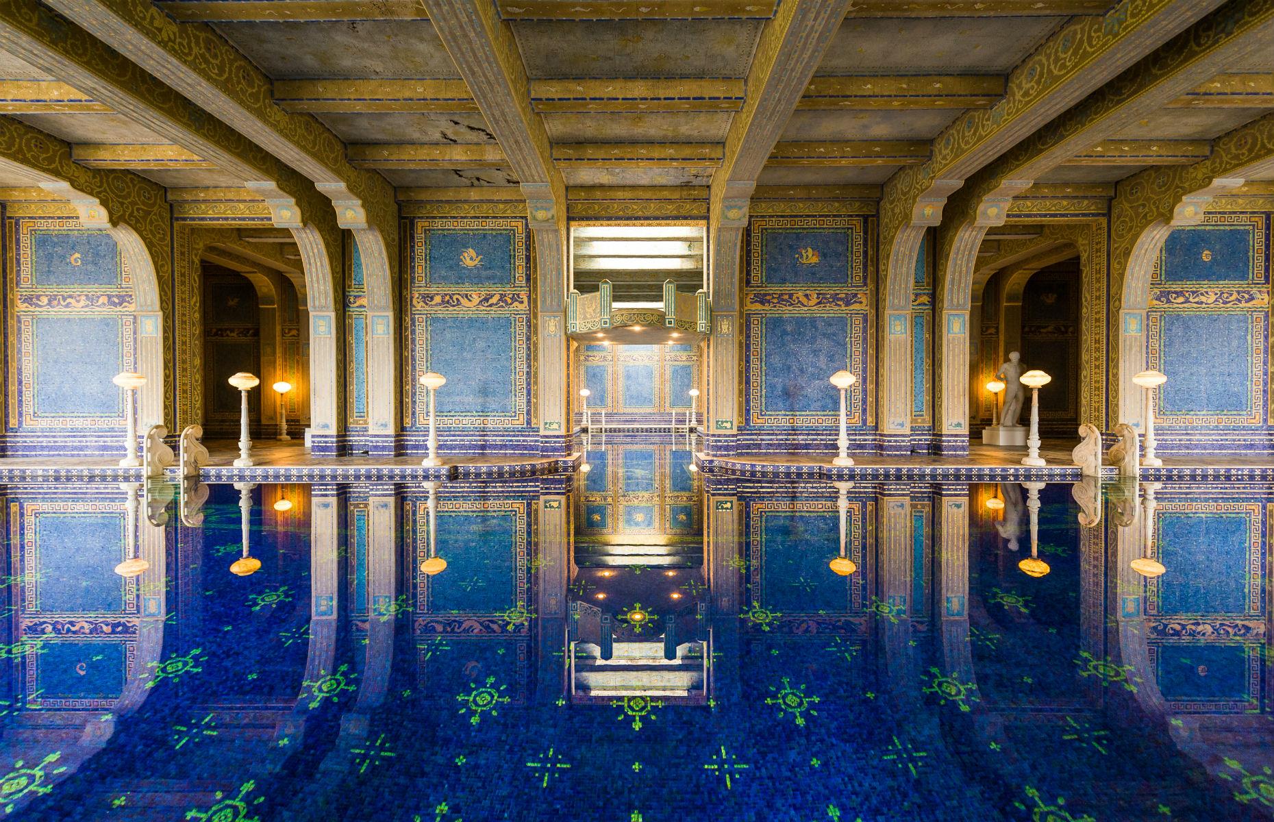 1920s, 30s and 40s: Hearst Castle, California, USA