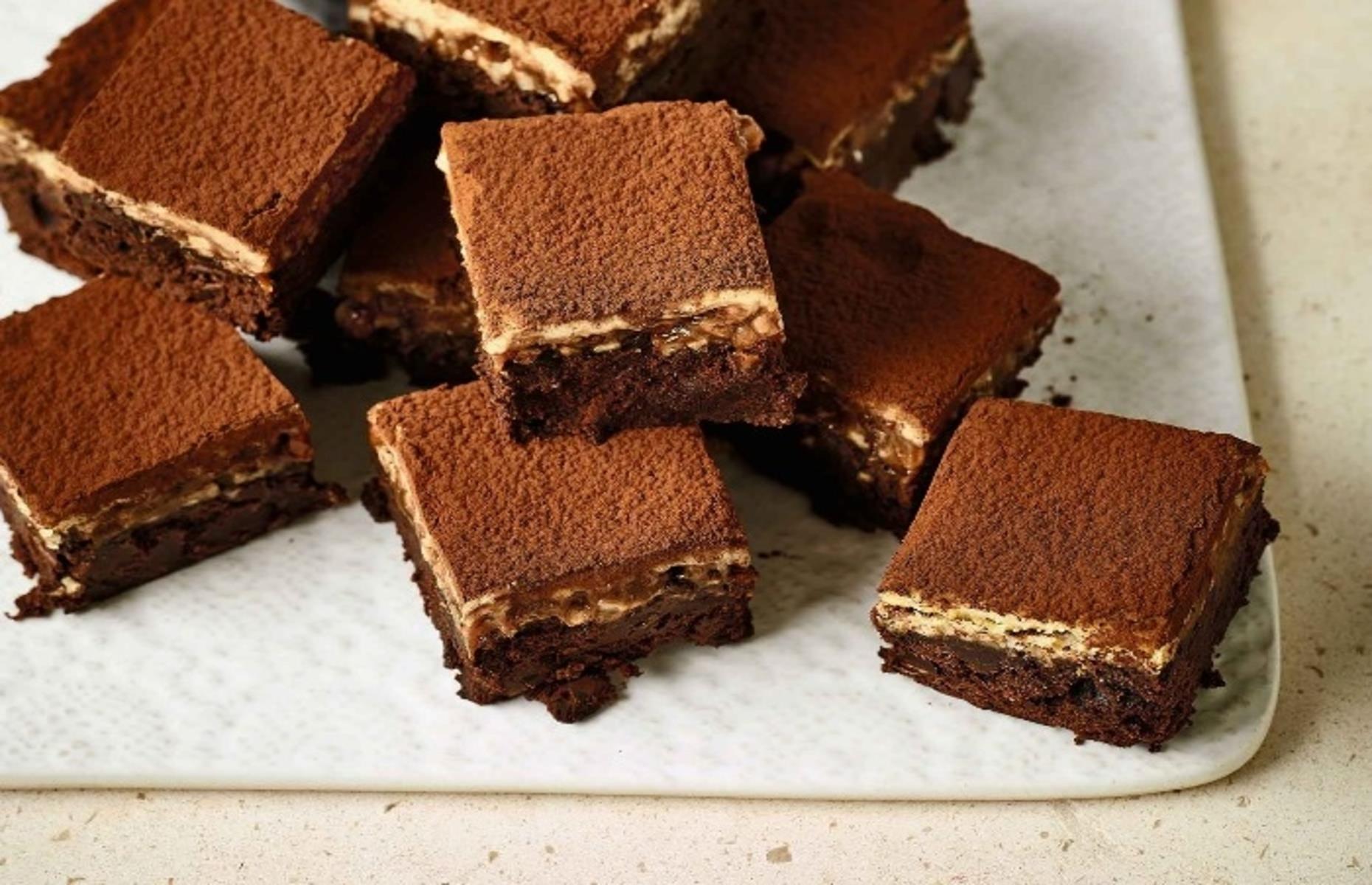 Triple chocolate cheesecake brownies